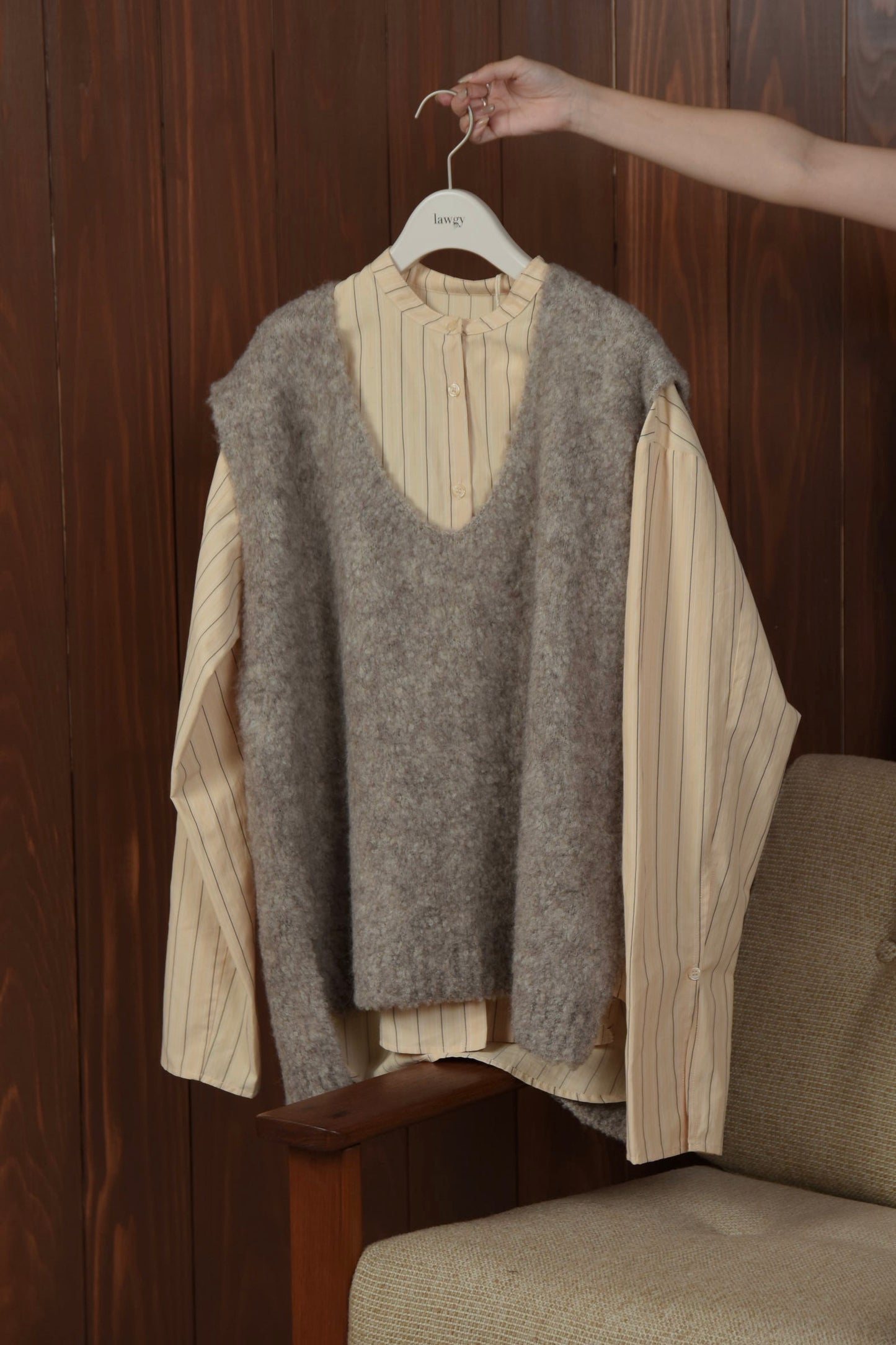 multi stripe shirt