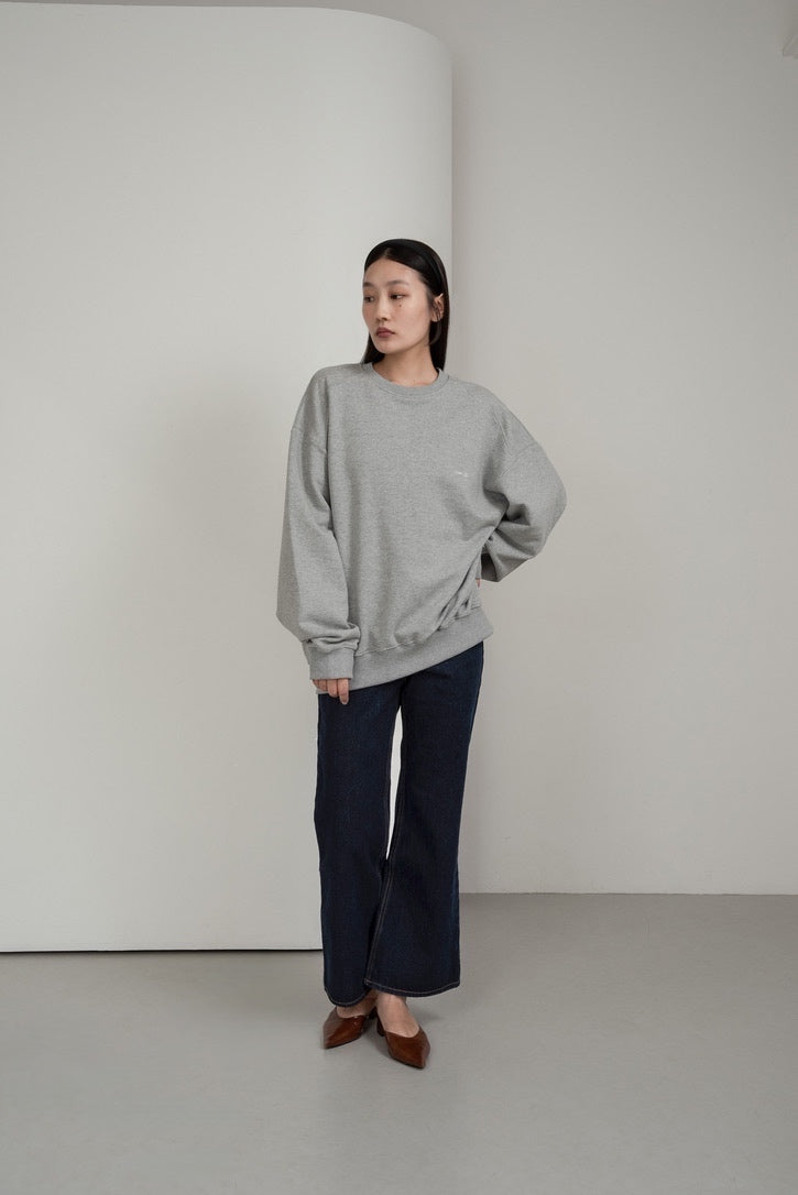 collab embroidered logo sweat【I_am × kimina】