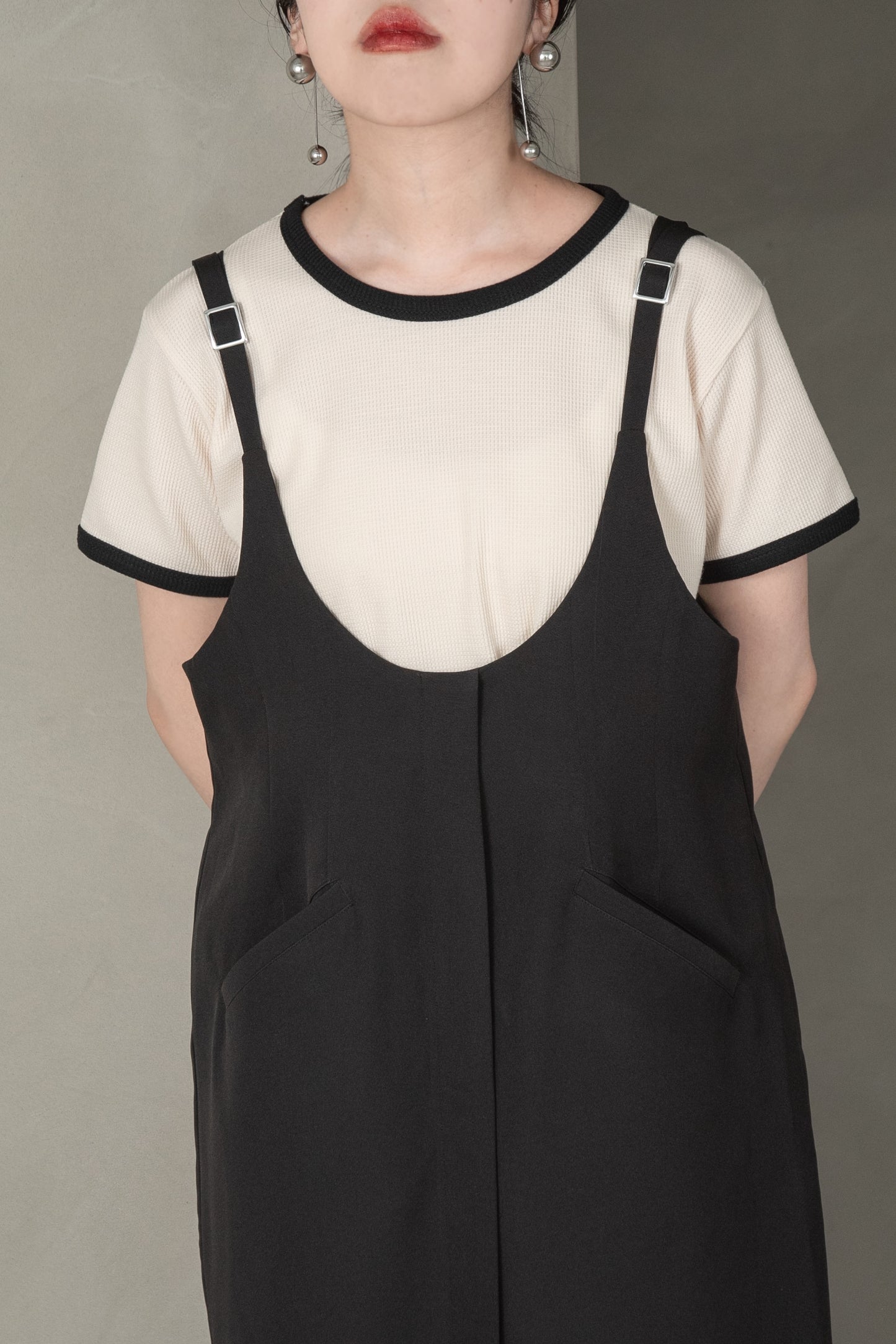 front pocket jumper skirt