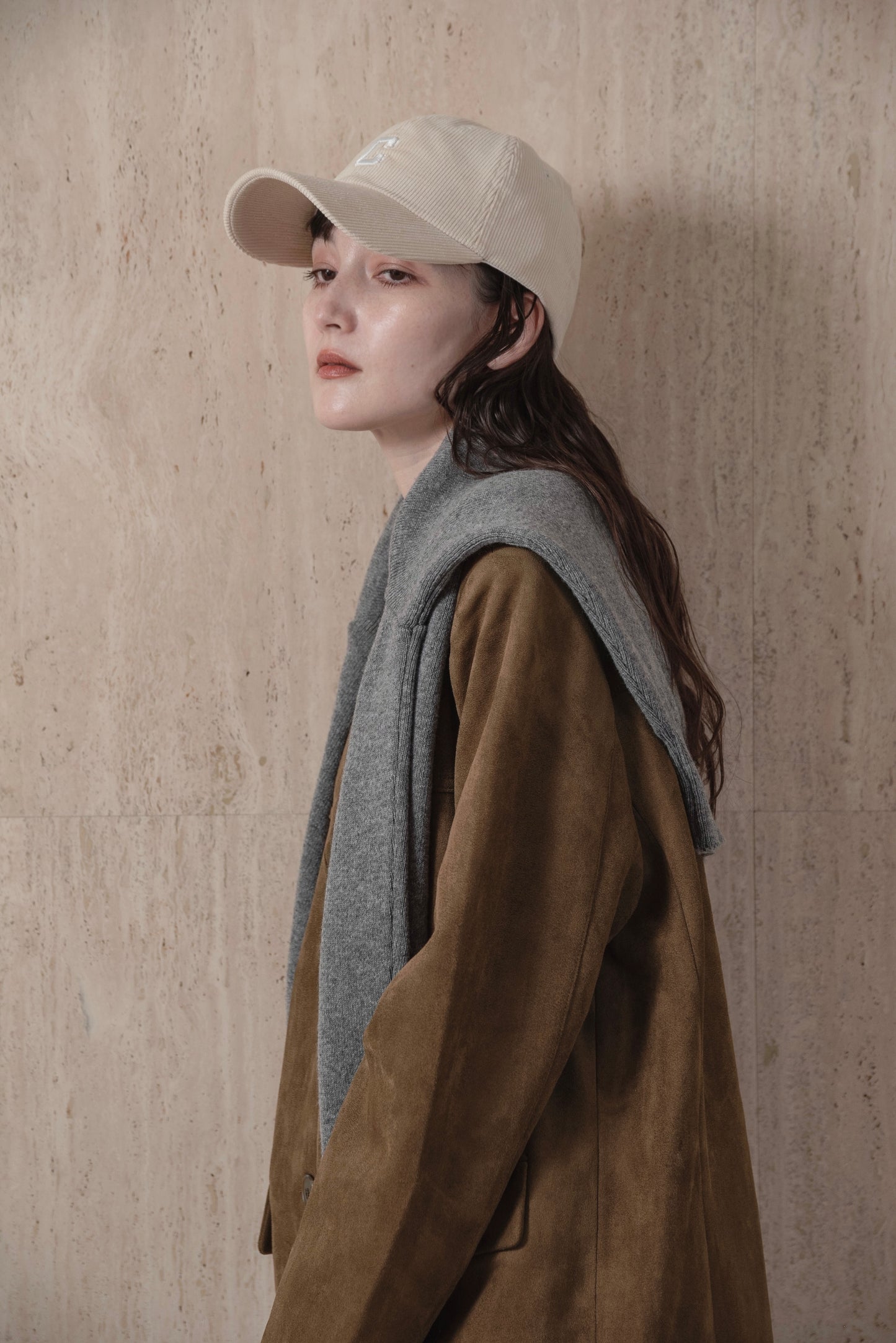 line switching brushed tailored jacket