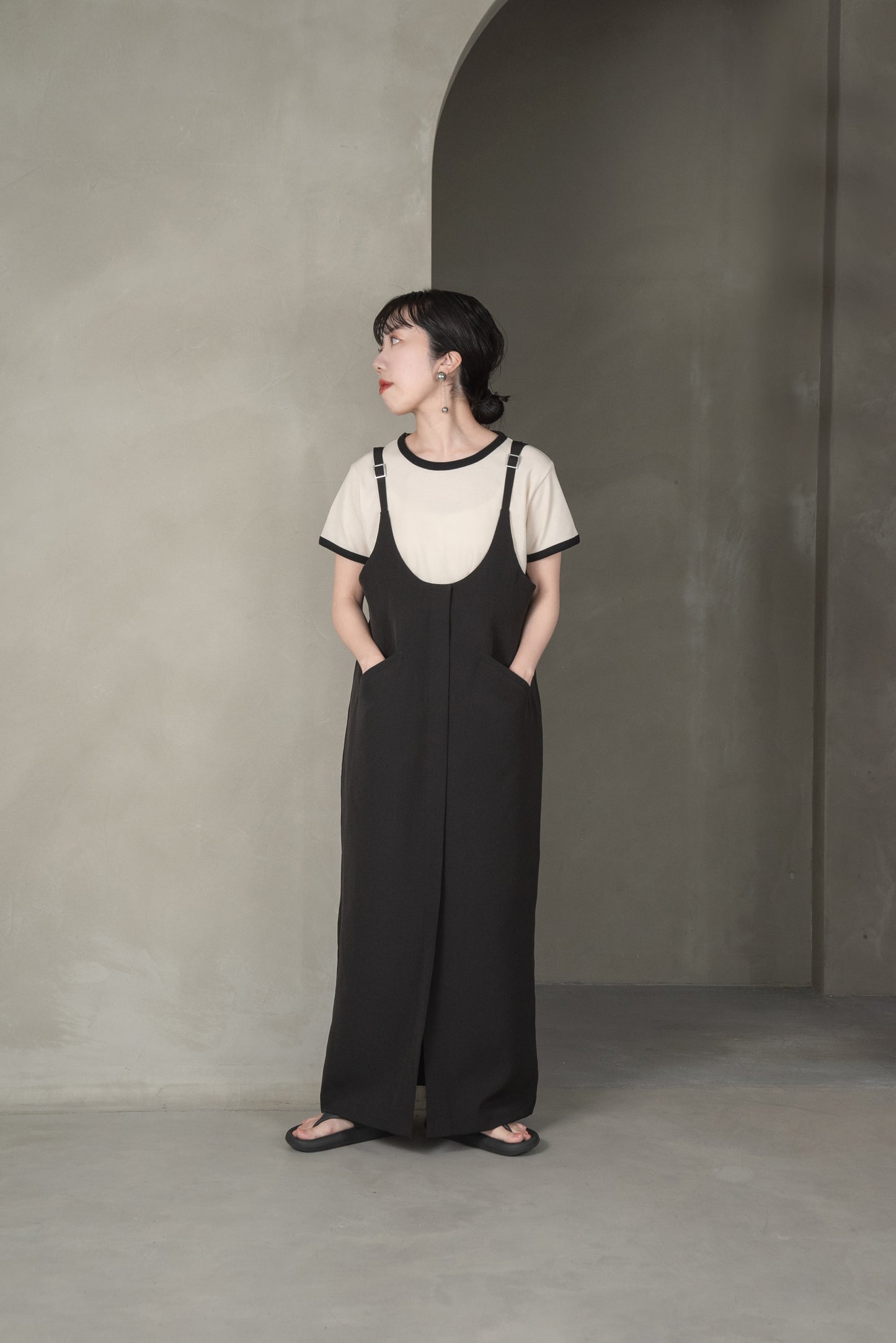 front pocket jumper skirt