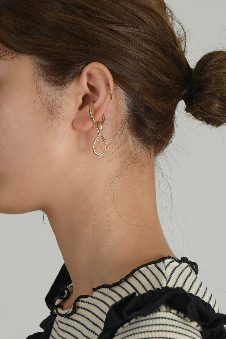 2way cross ear cuff
