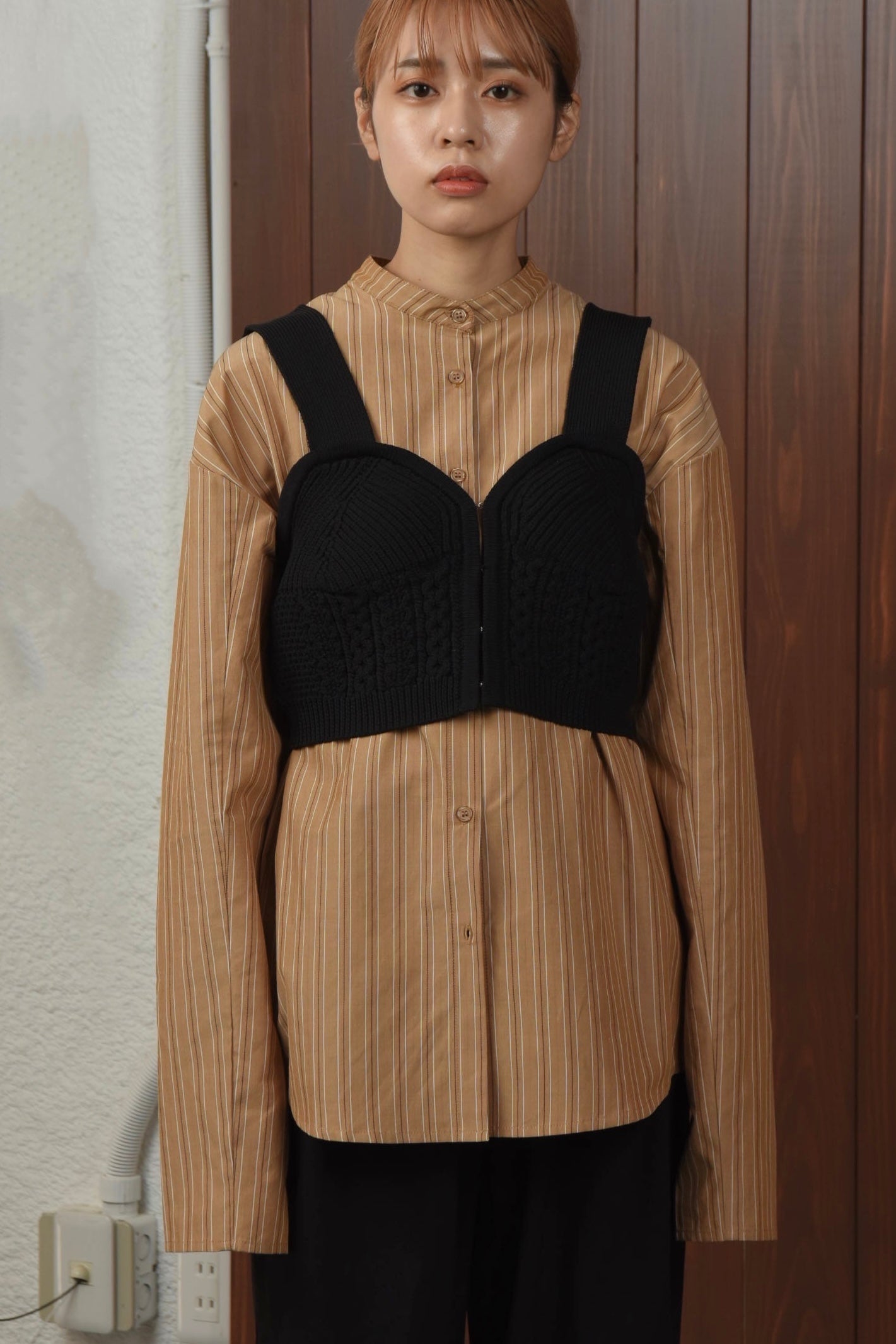multi stripe shirt