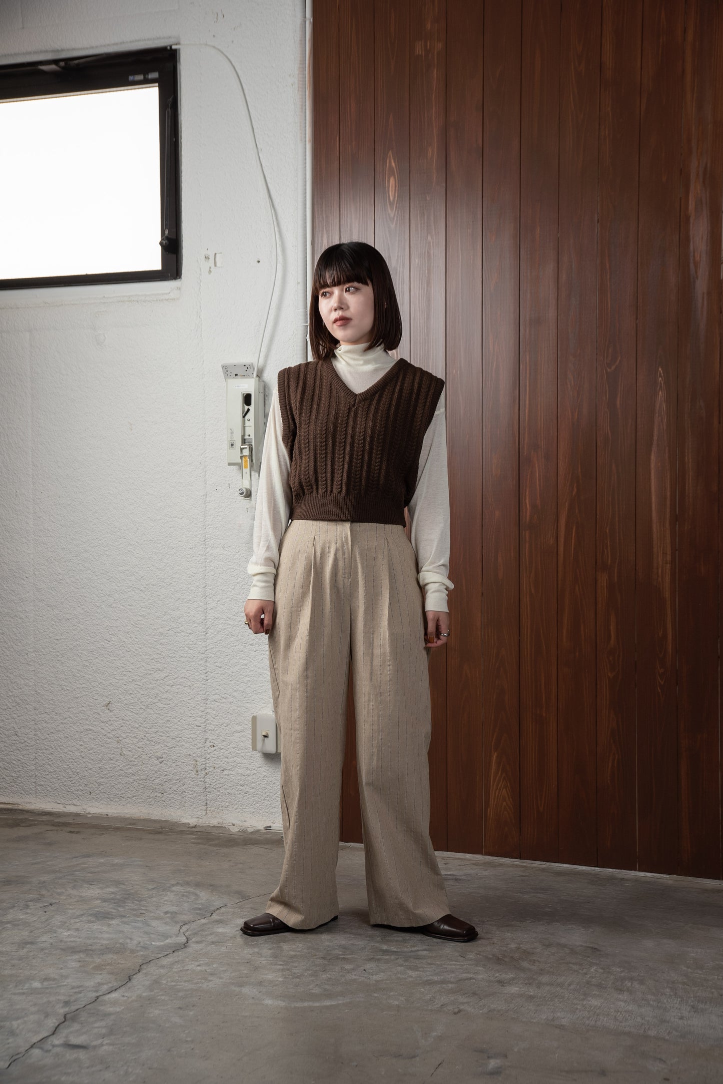 chunky knit vest
