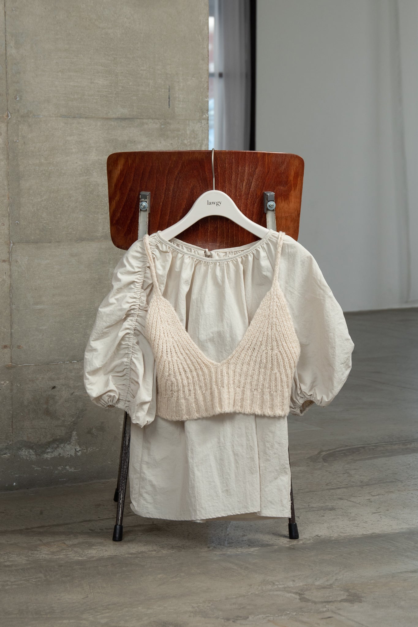 natural knit bustier