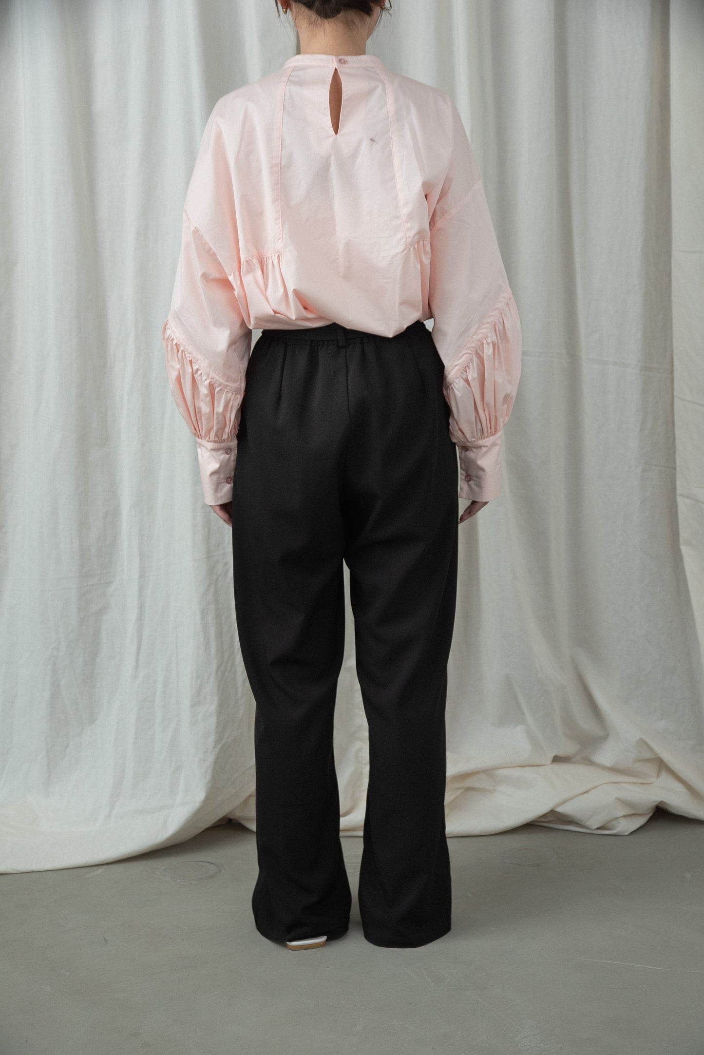 tuck straight belt set pants