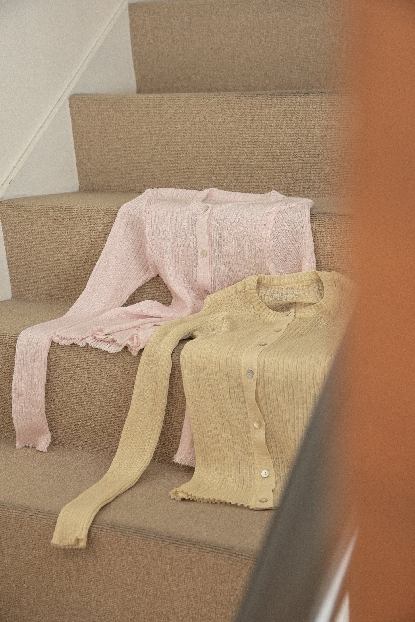 sheer rib compact long sleeve tops