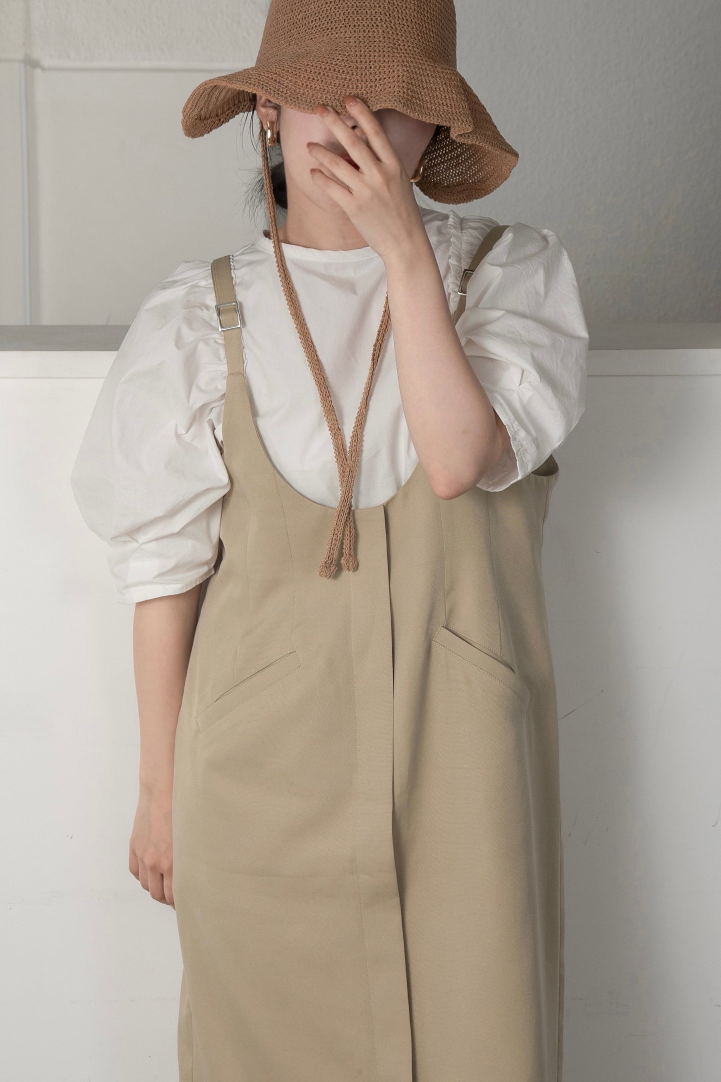 front pocket jumper skirt
