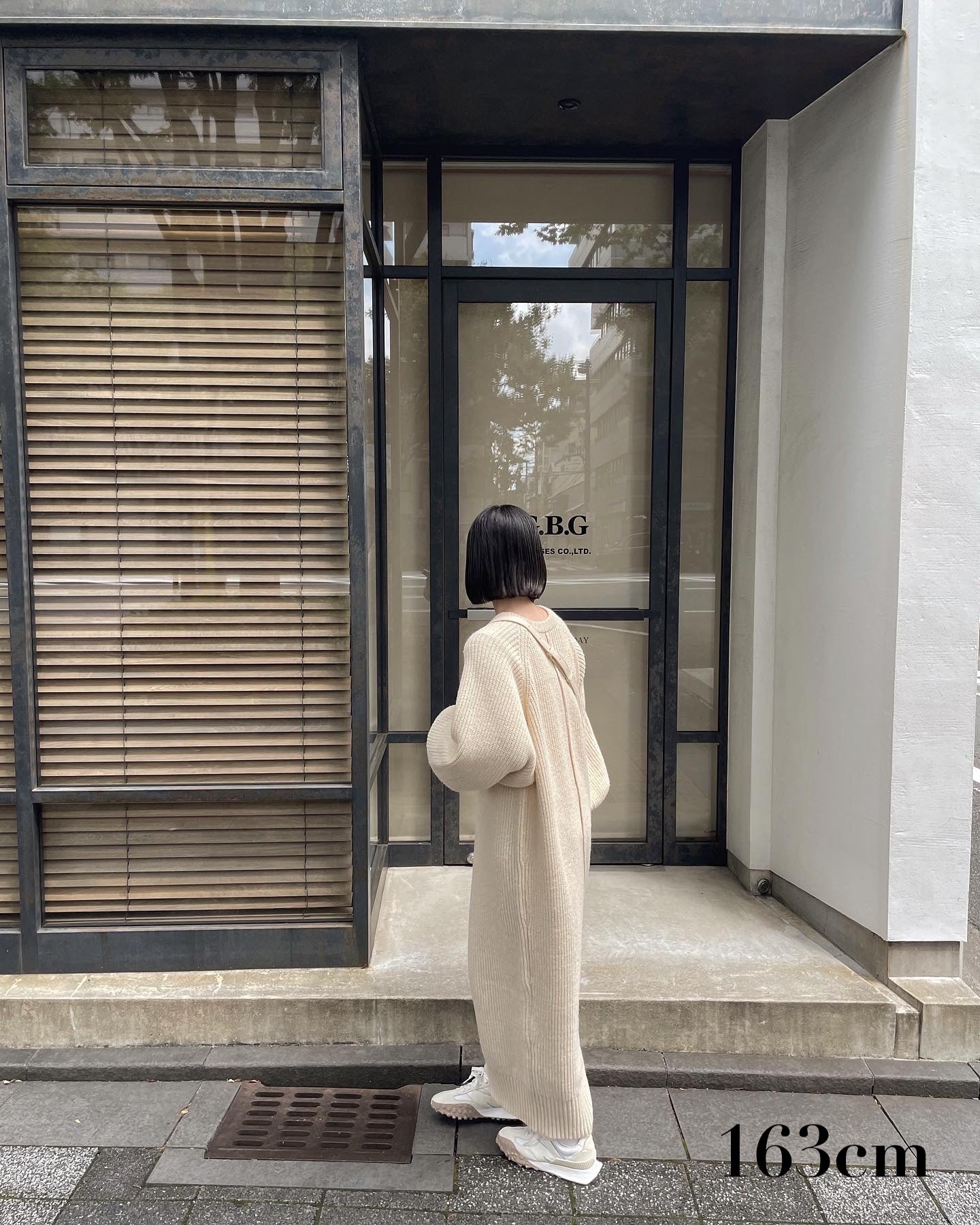volume sleeve rib knit op