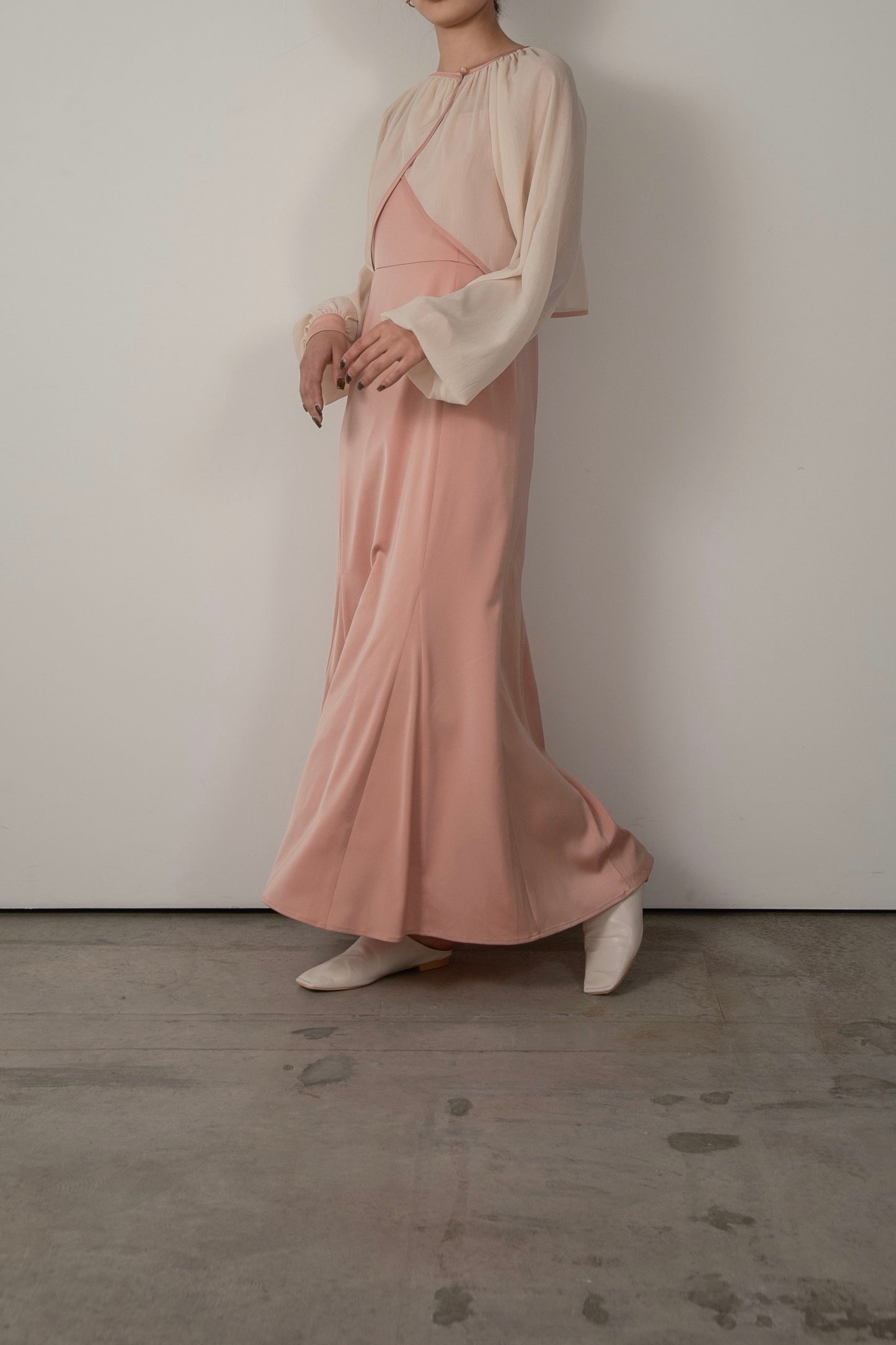 sheer veil mermaid dress