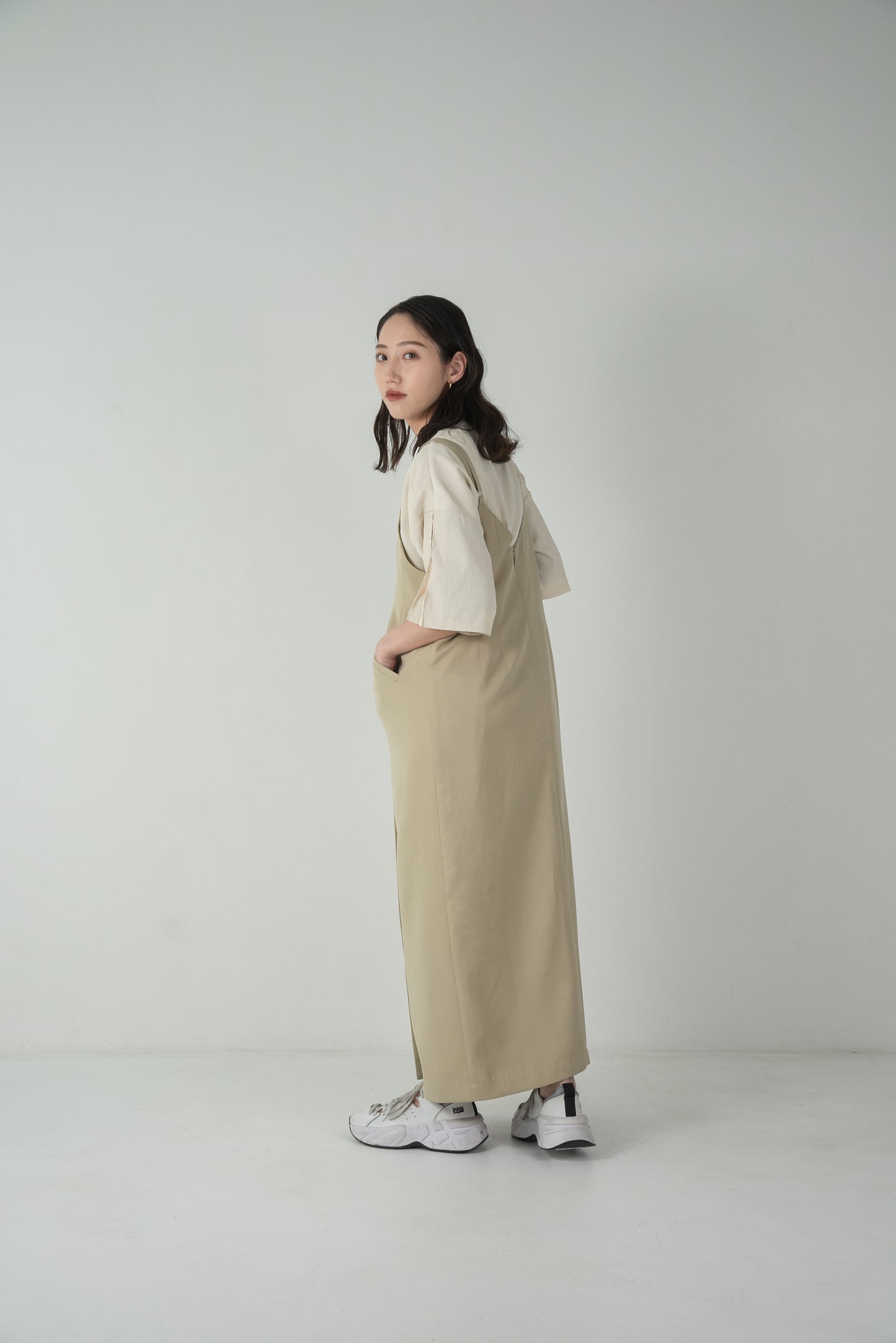 front pocket jumper skirt
