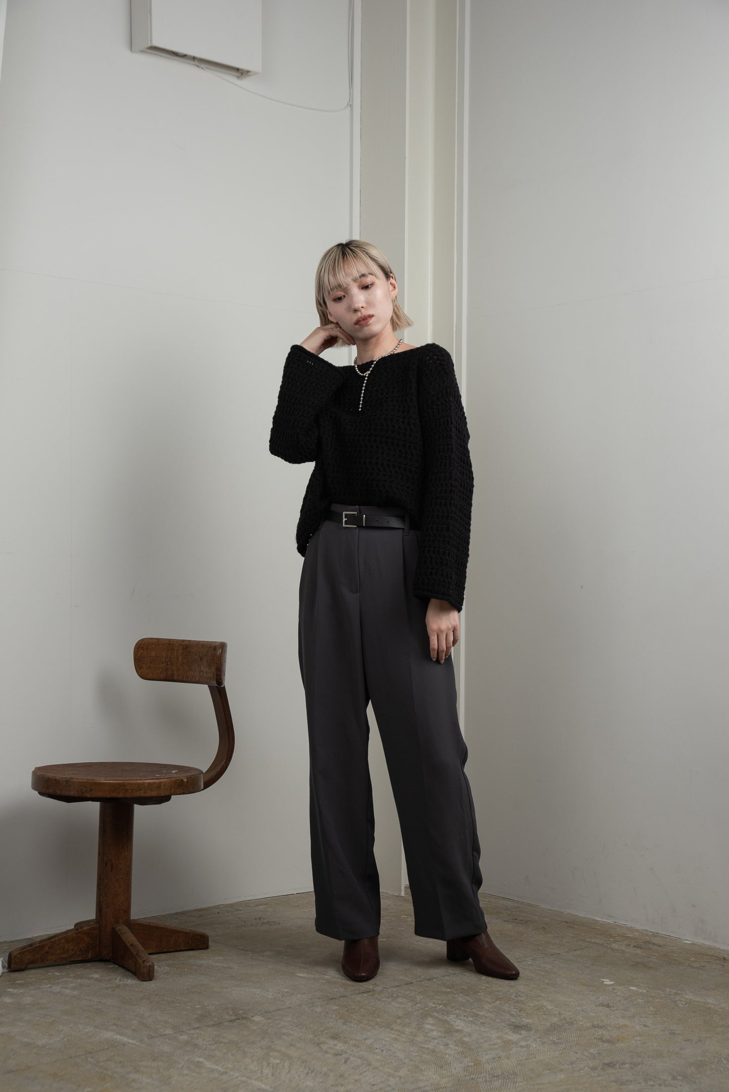 loosely wave knit