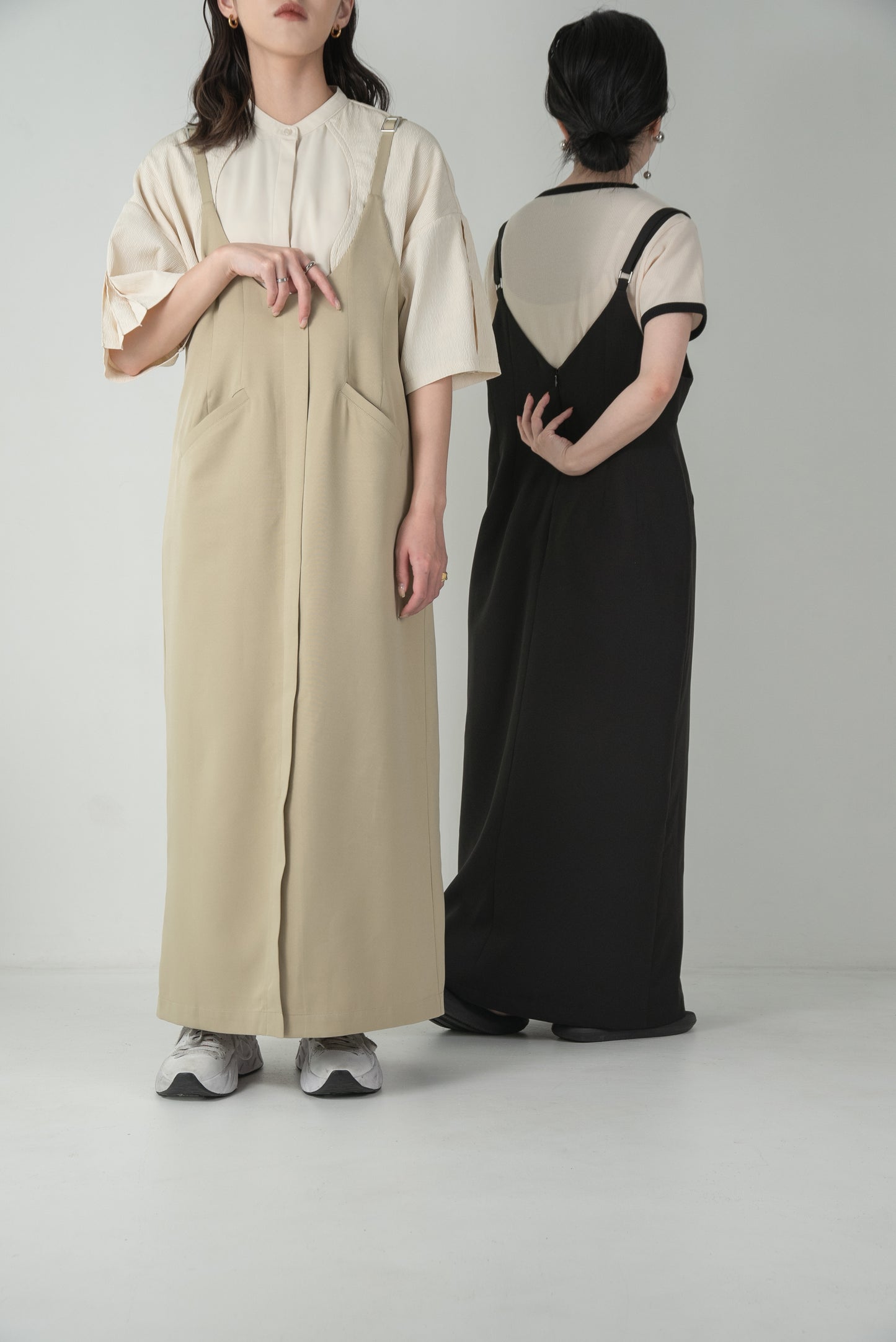 front pocket jumper skirt