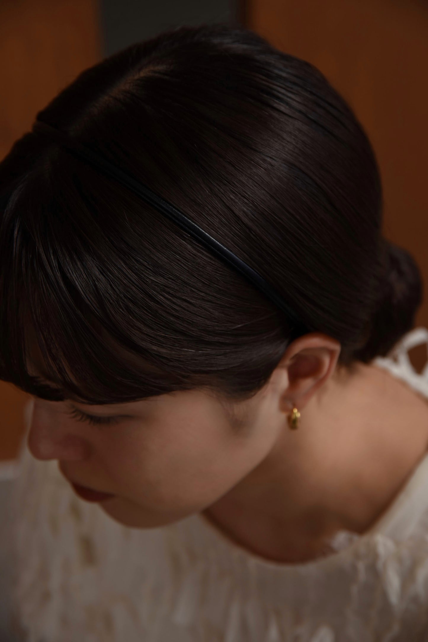 simple slim gold accent headband
