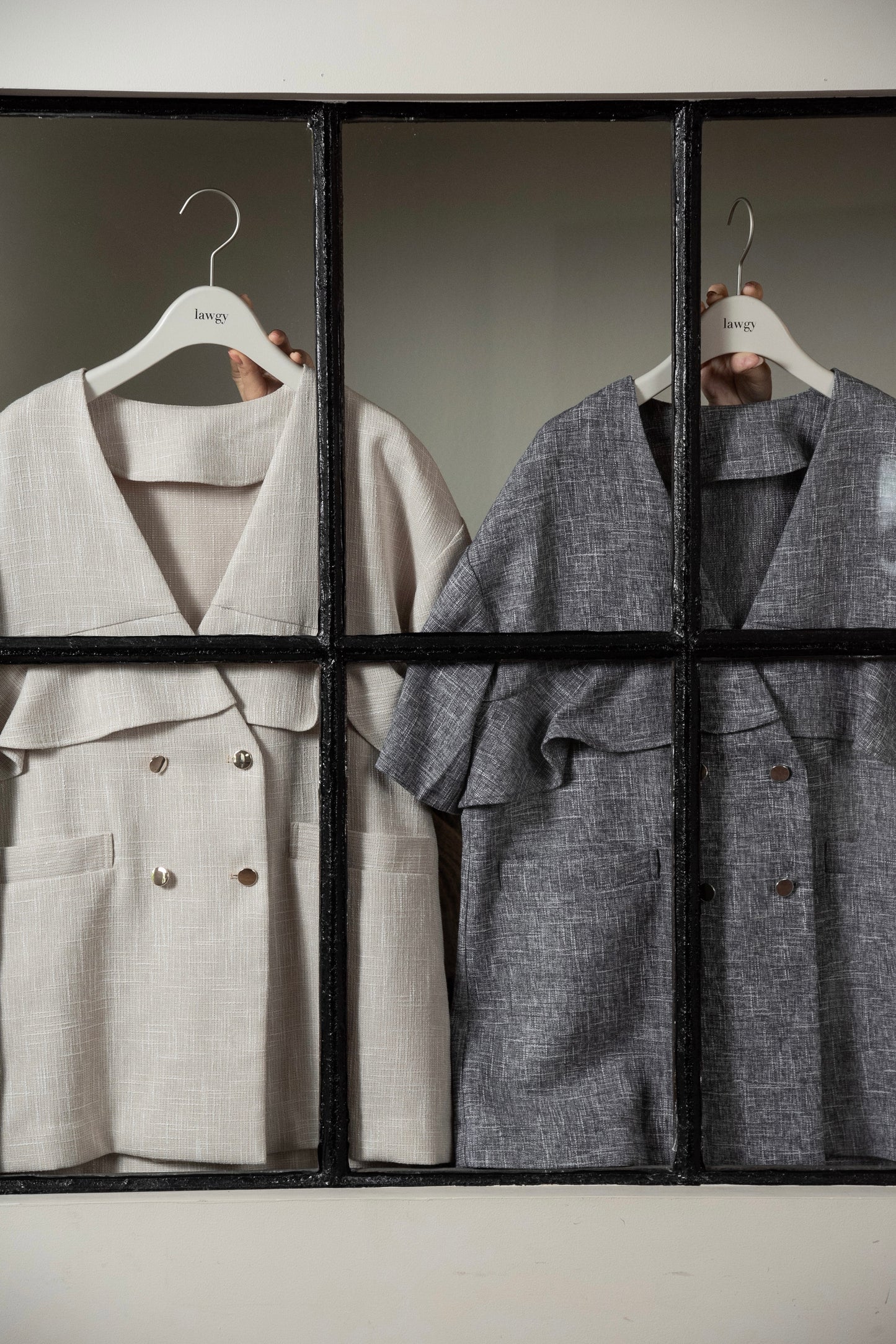 frill double button jacket