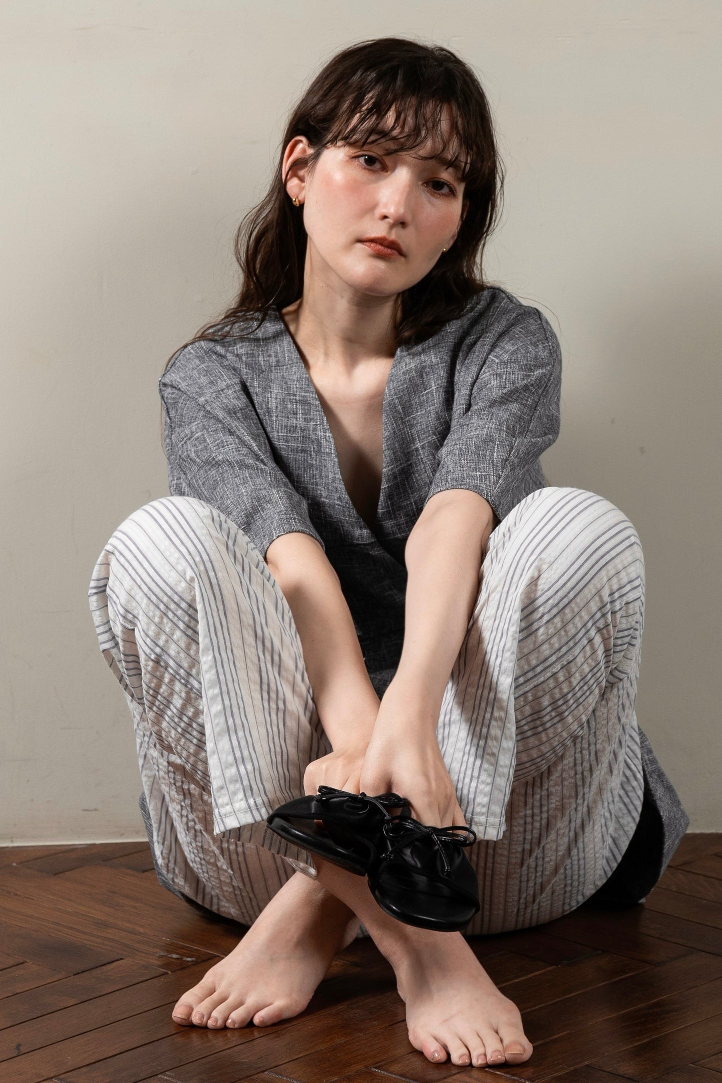 frill double button jacket