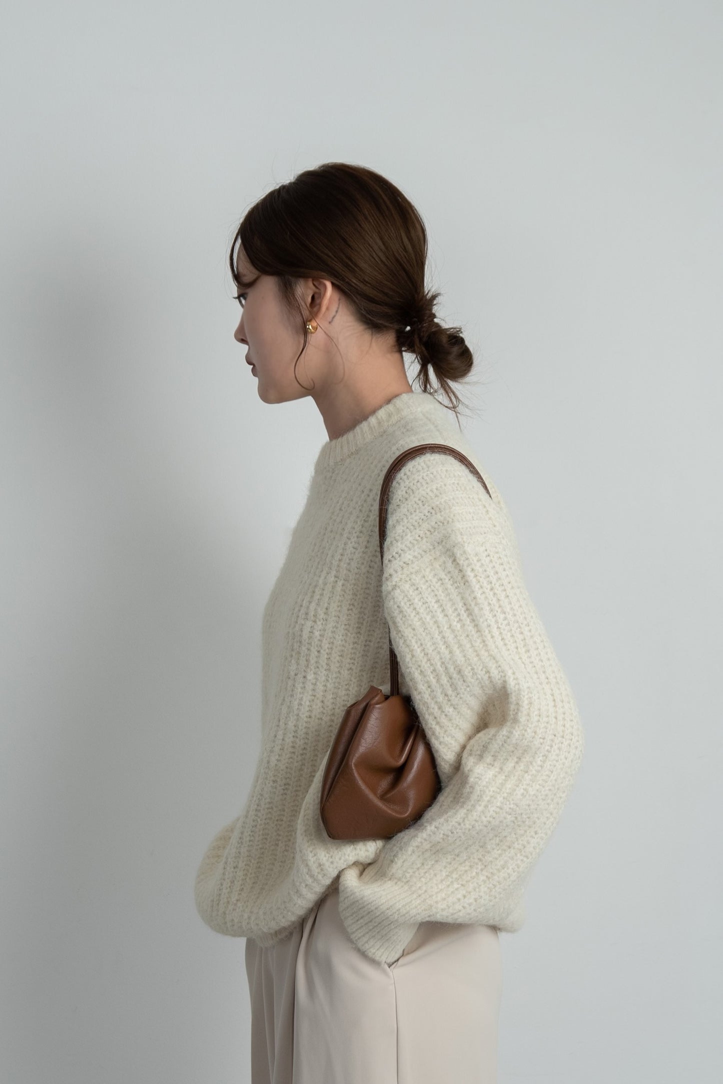 crew neck loose pullover