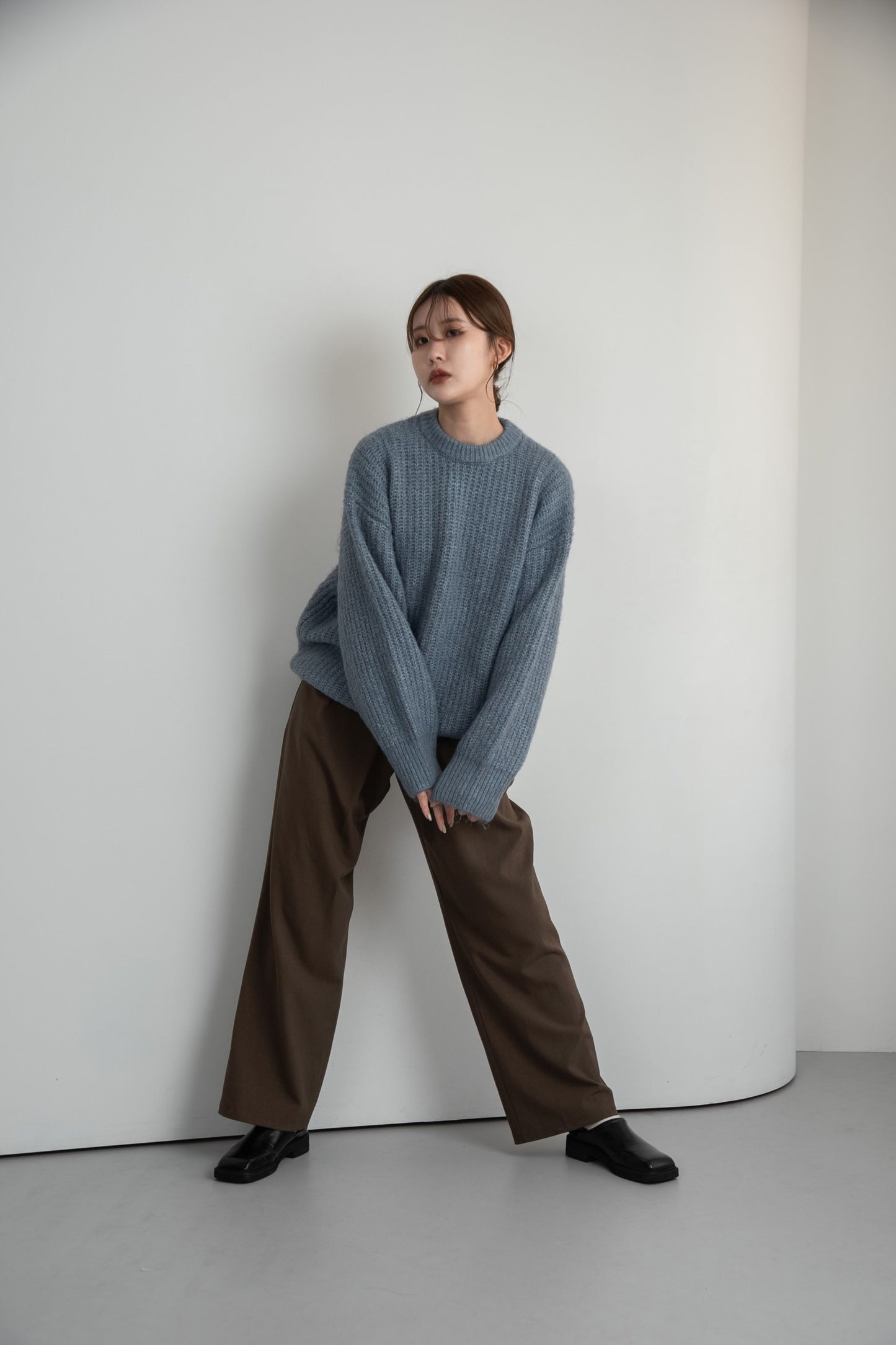 crew neck loose pullover