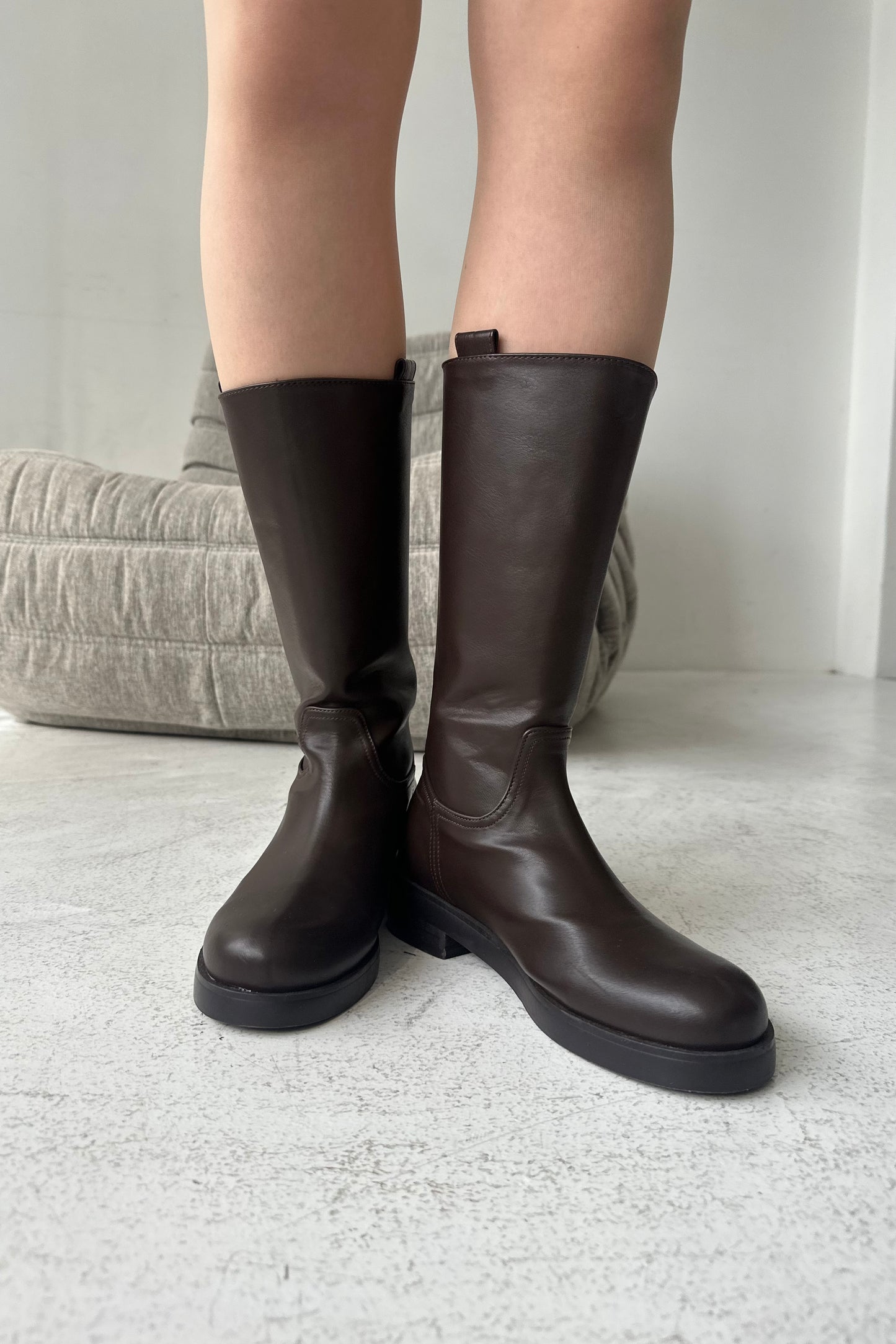 back zipper long boots