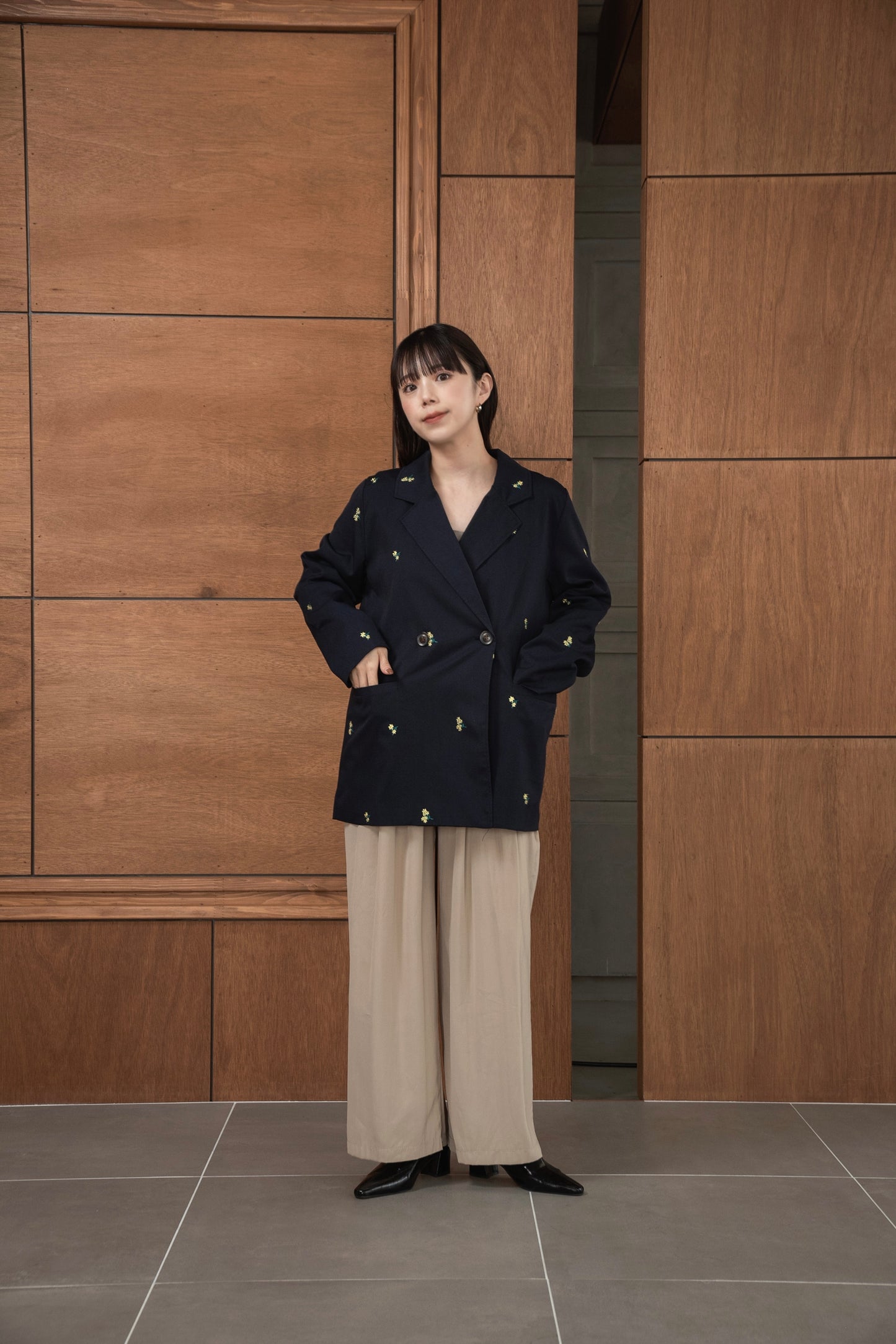 embroidery flower jacket