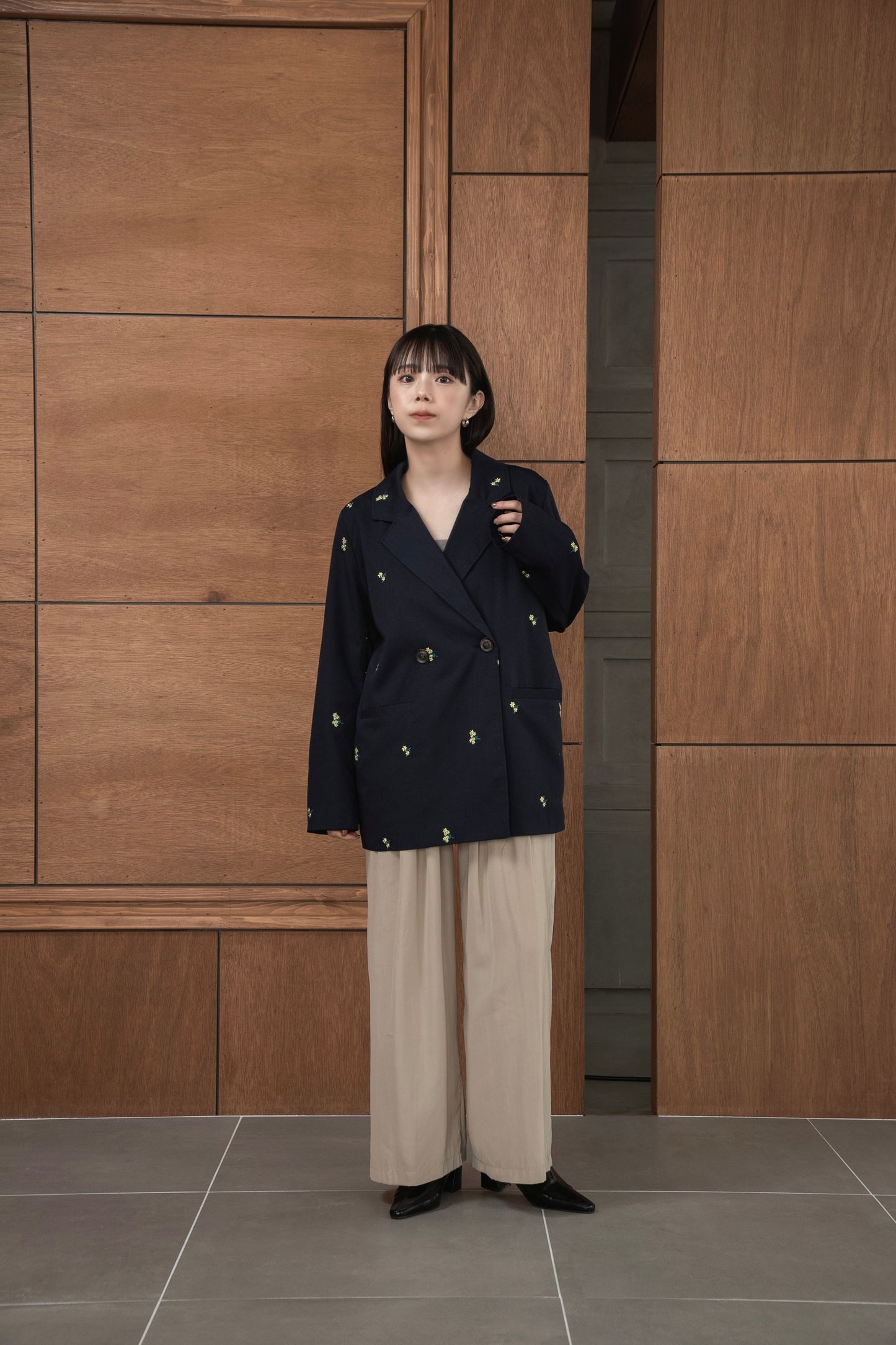 embroidery flower jacket