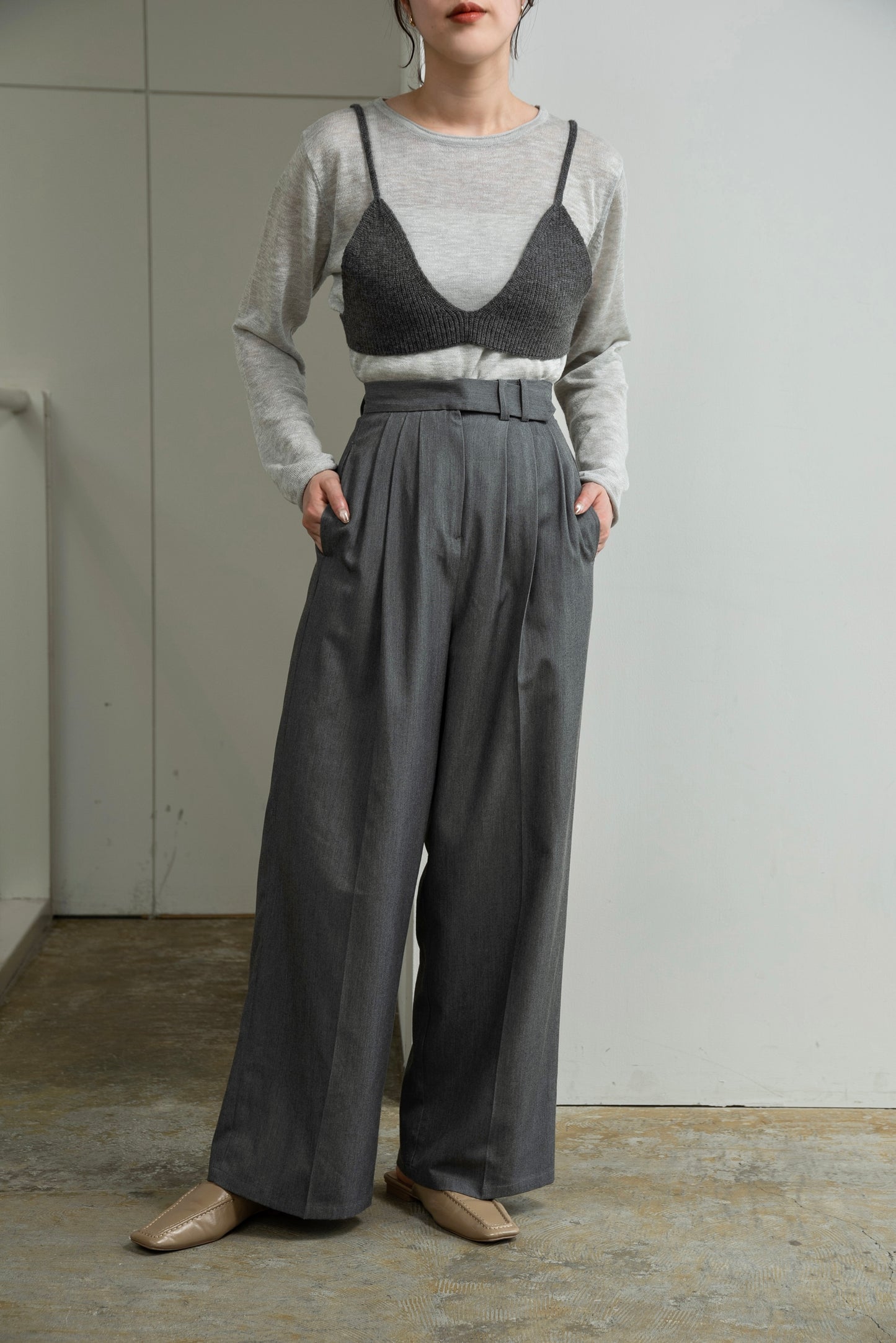knit bustier set tops