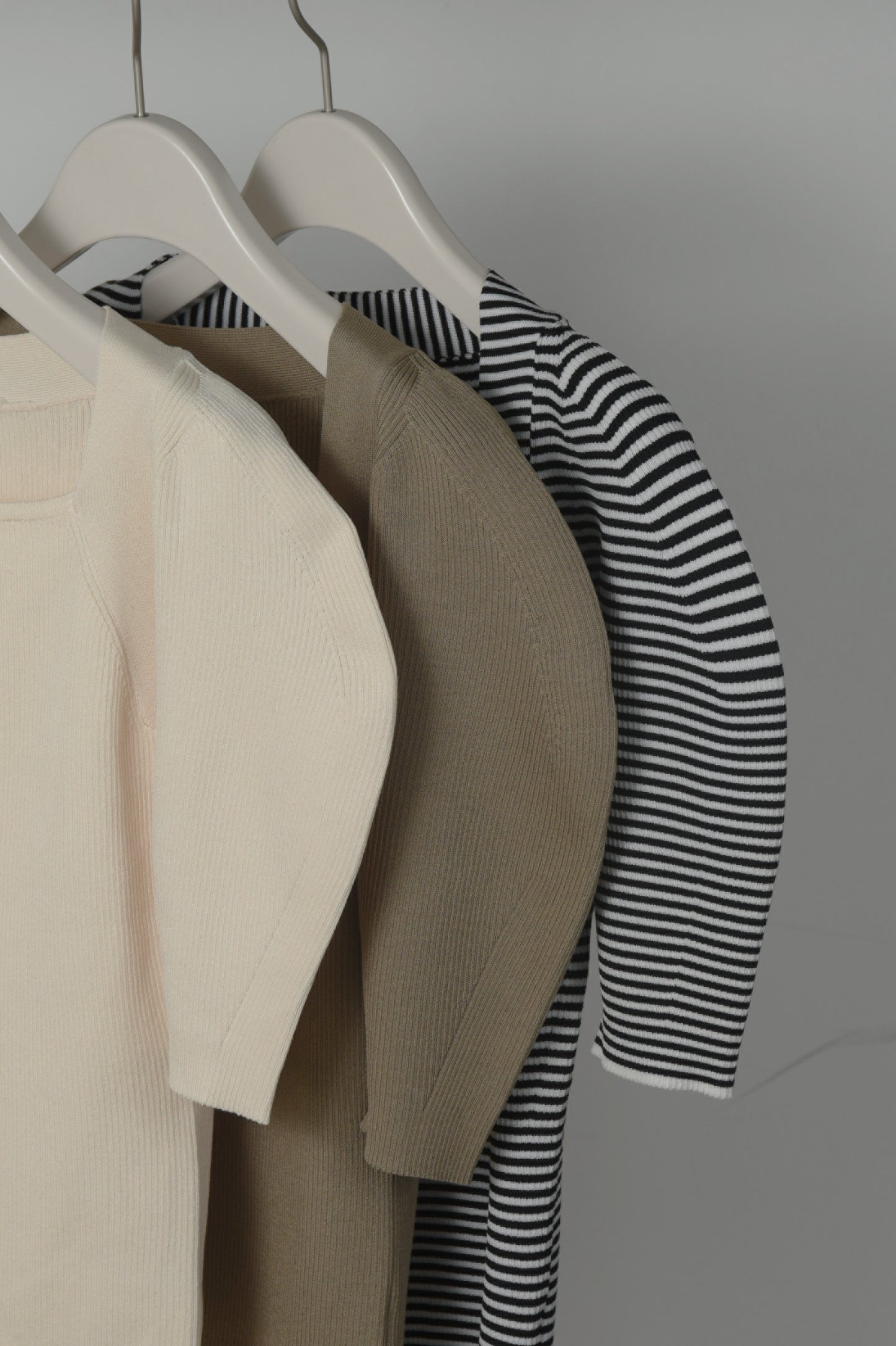 puff sleeve square neck knit