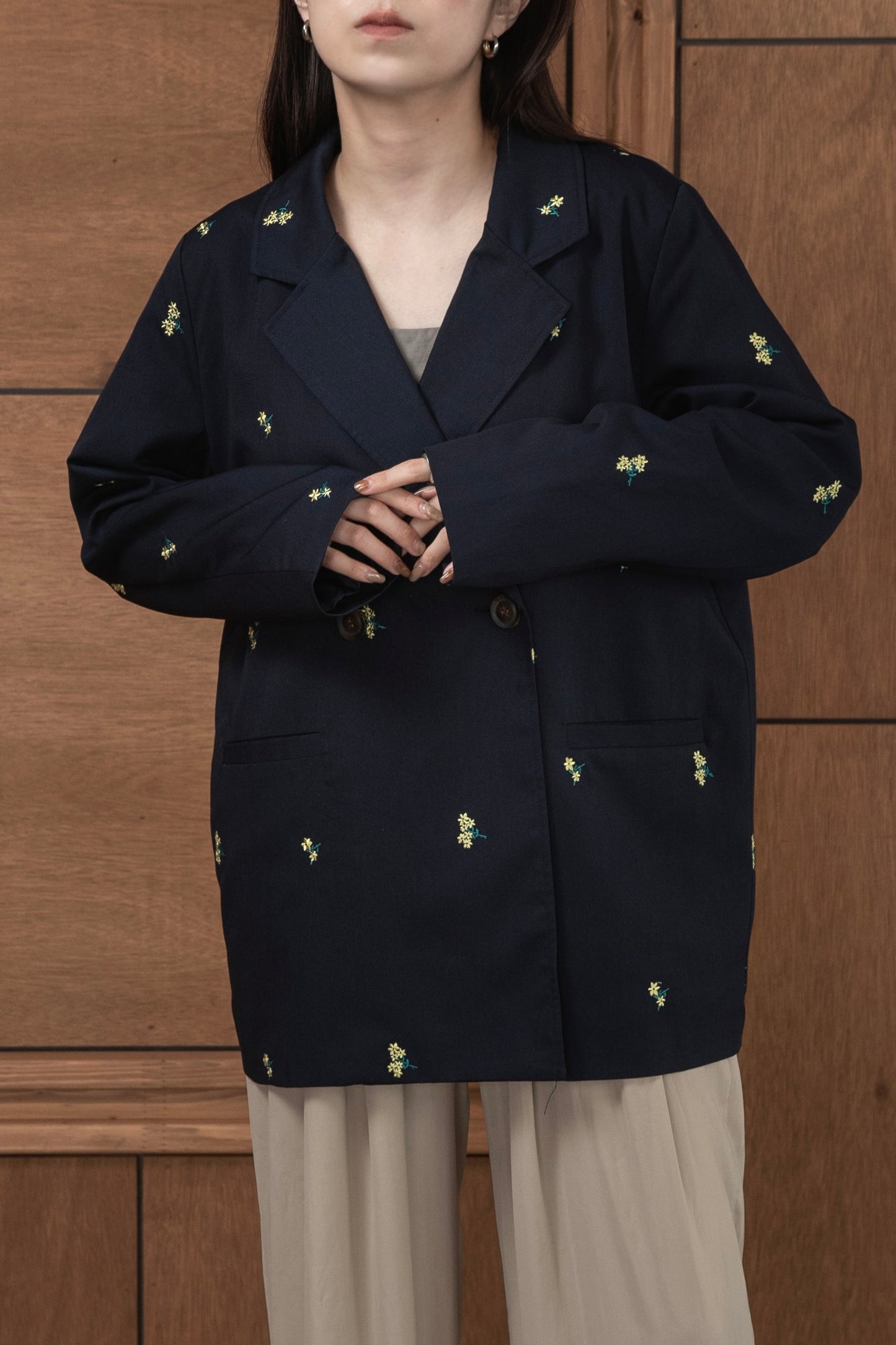 embroidery flower jacket