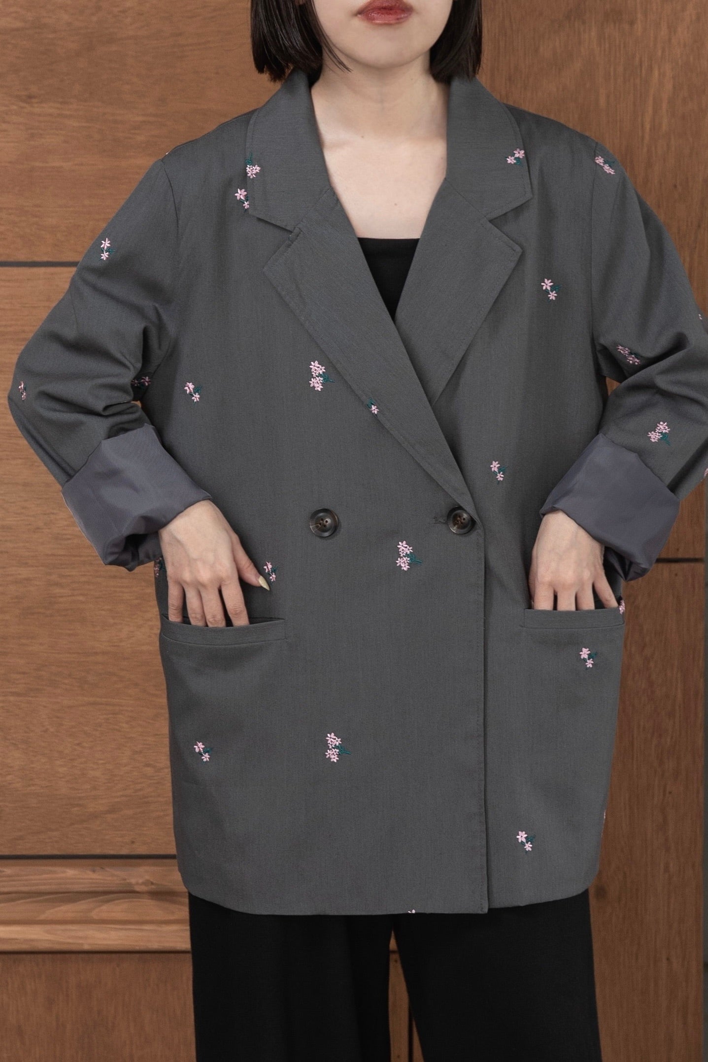 embroidery flower jacket