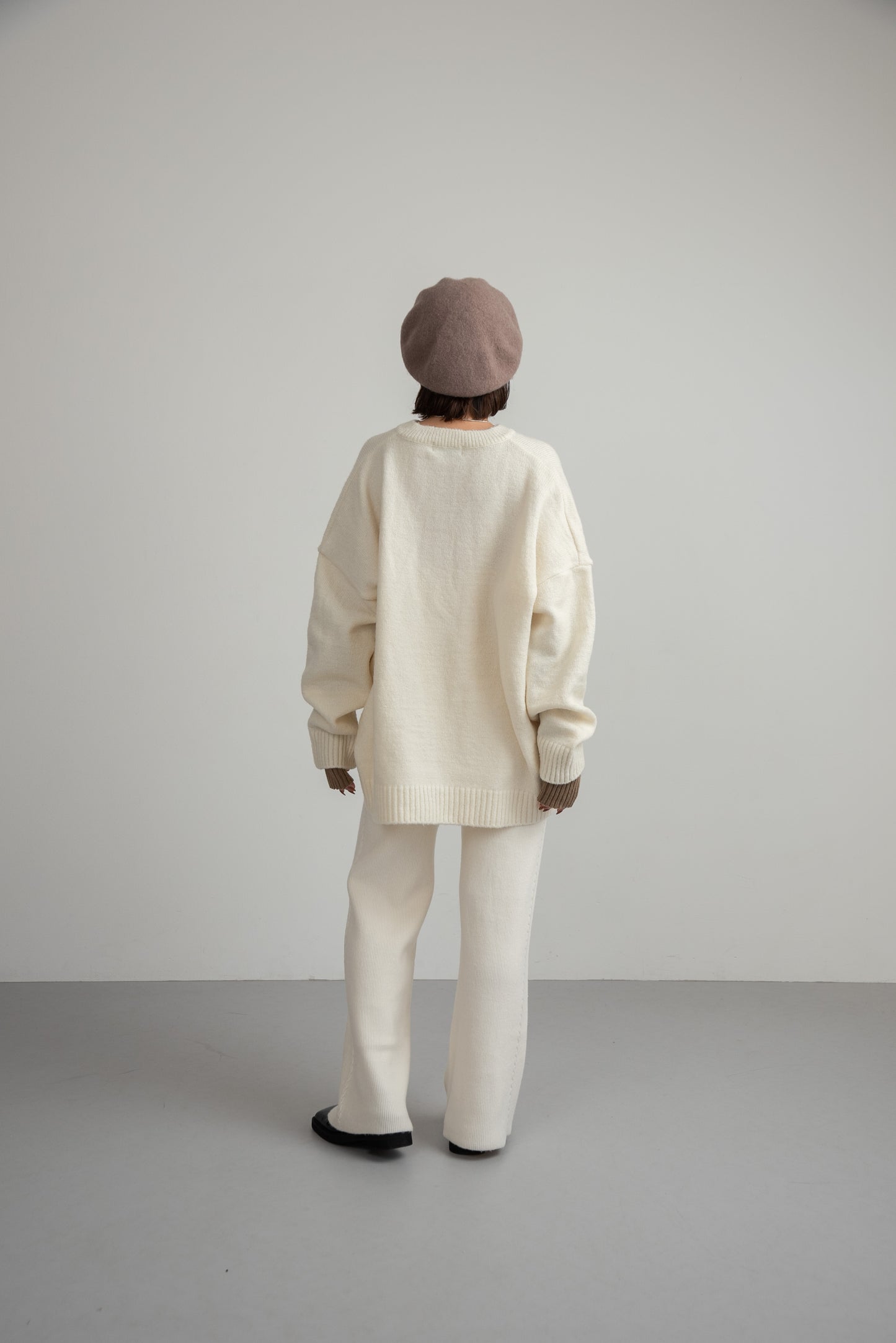 front button loose over knit