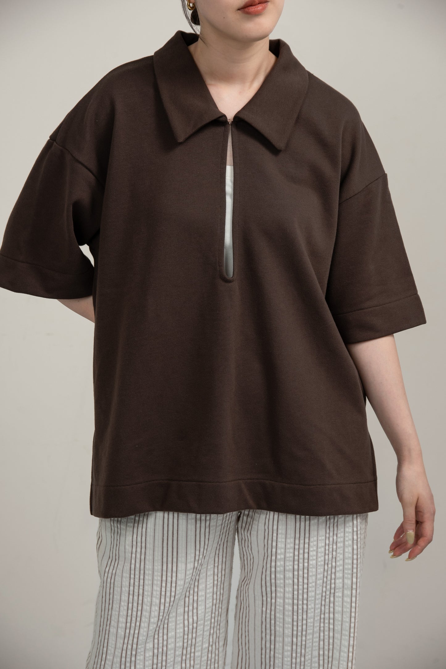 over size polo like tops