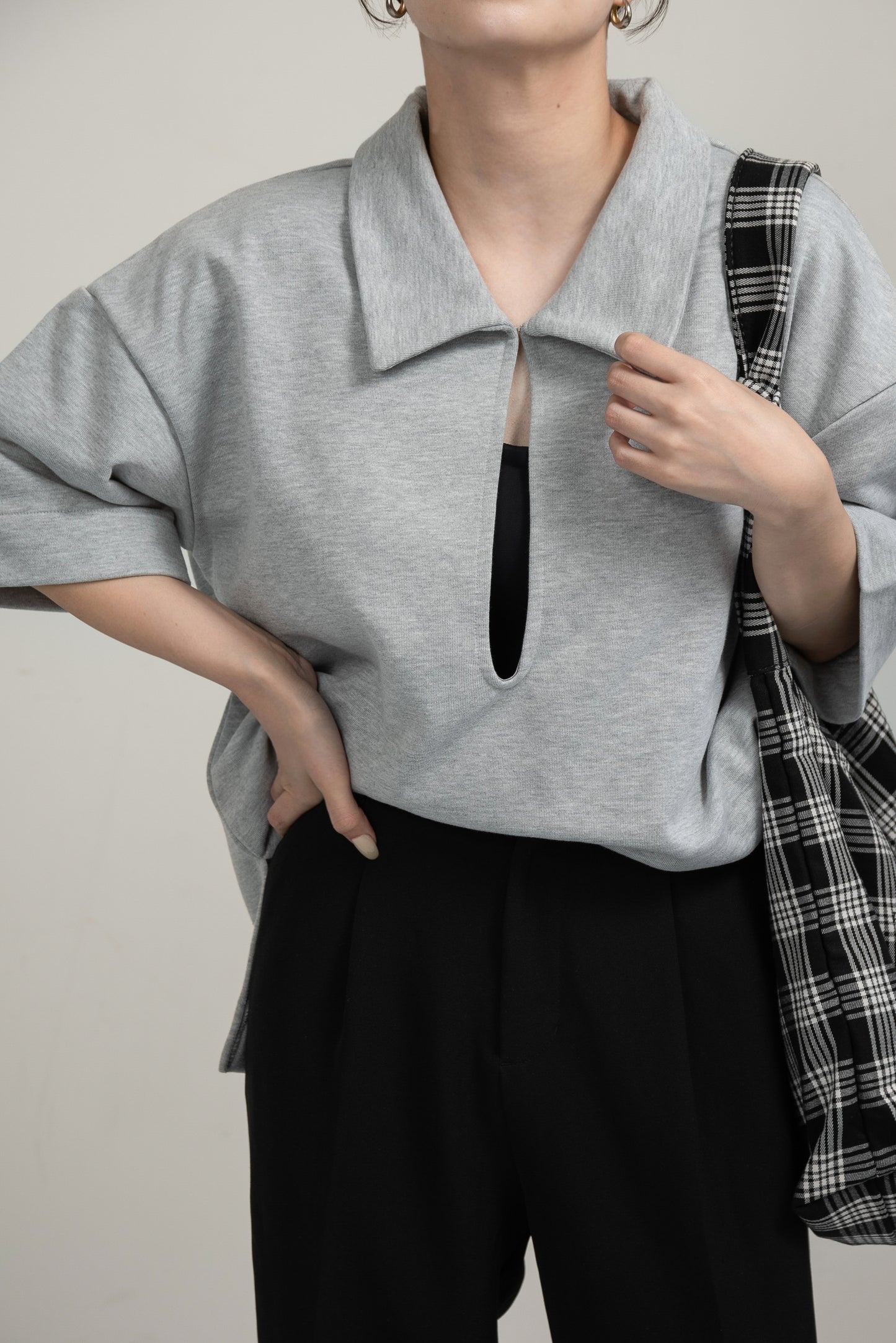 over size polo like tops