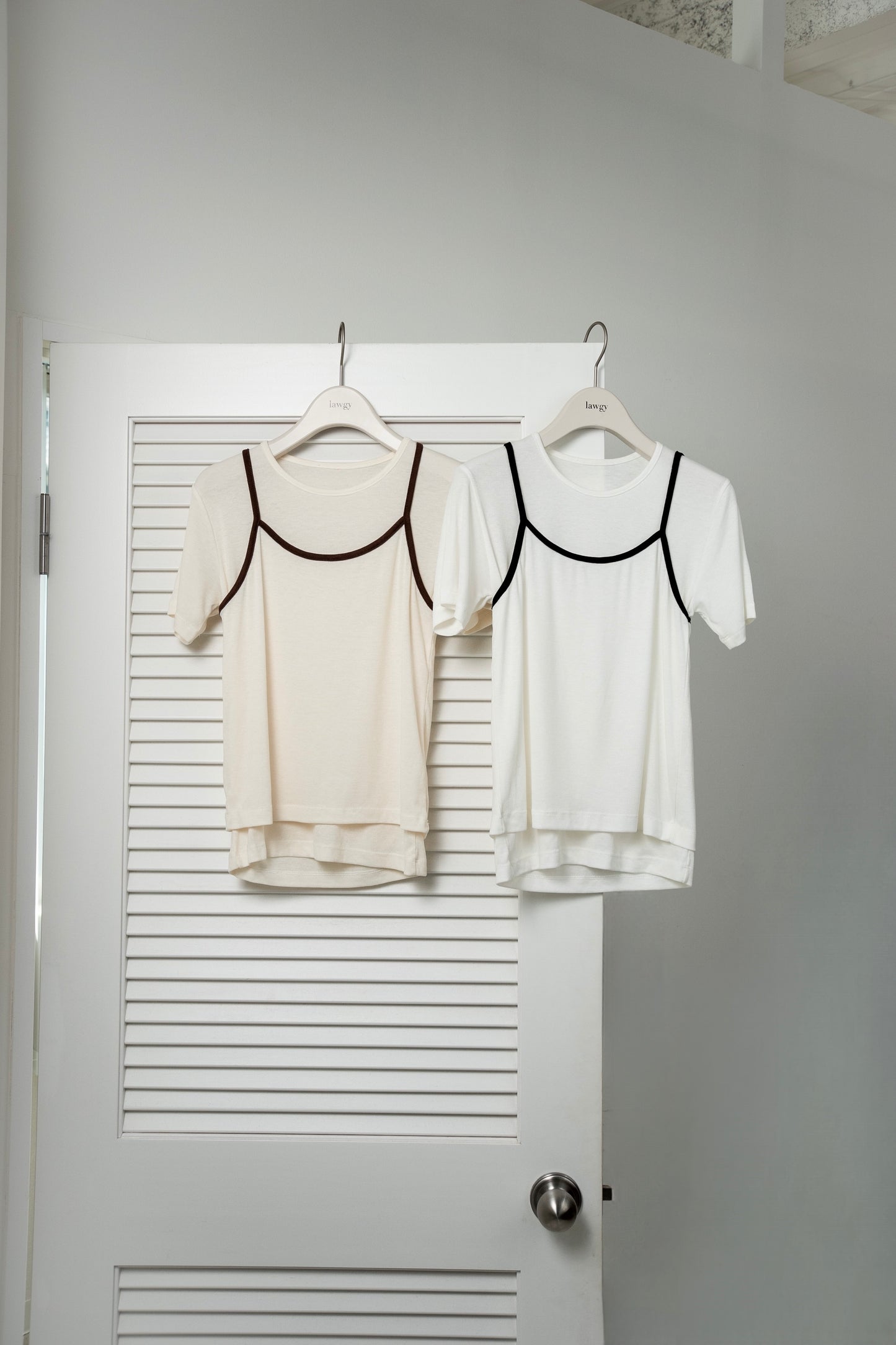 bicolor rafu cami set tops