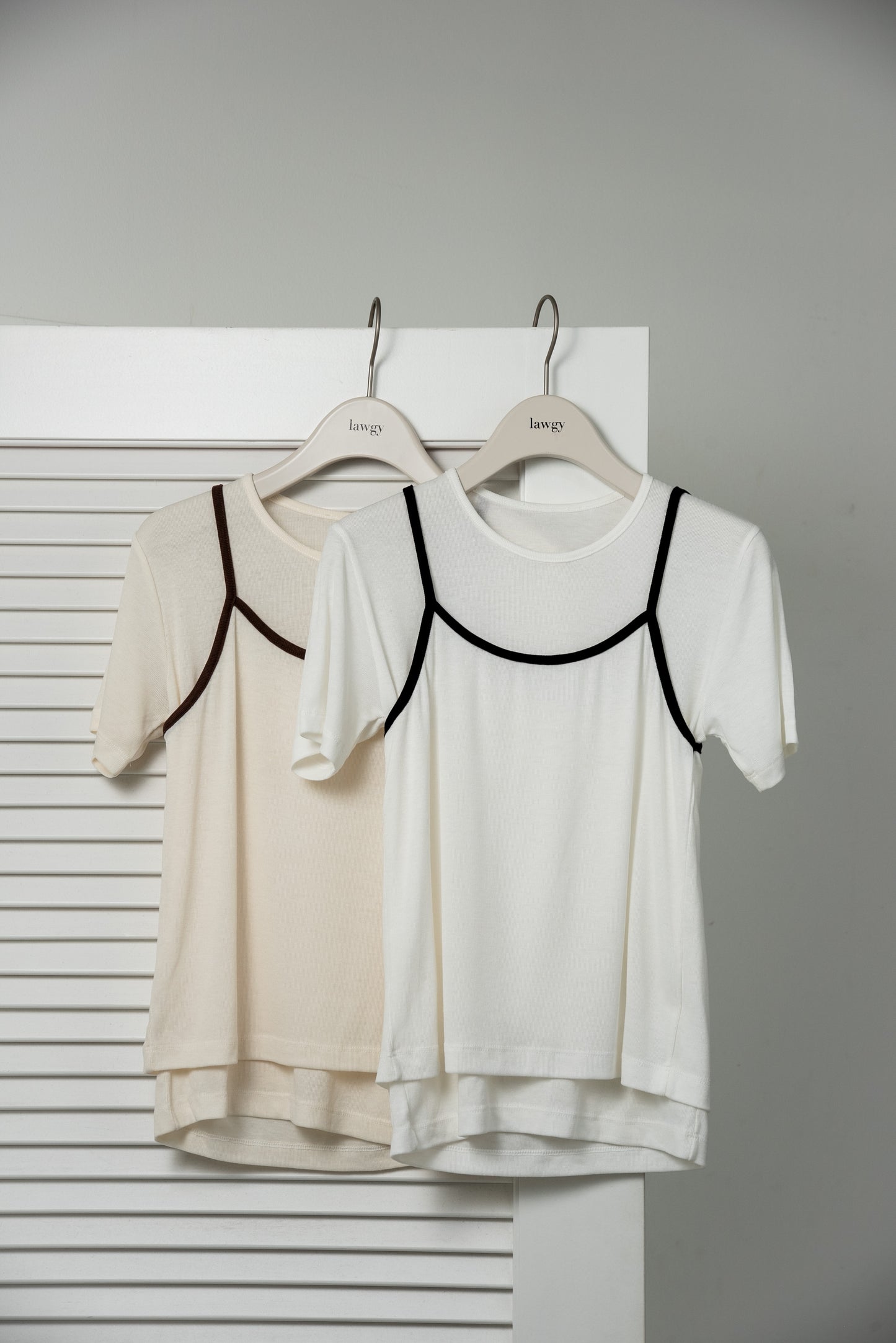 bicolor rafu cami set tops