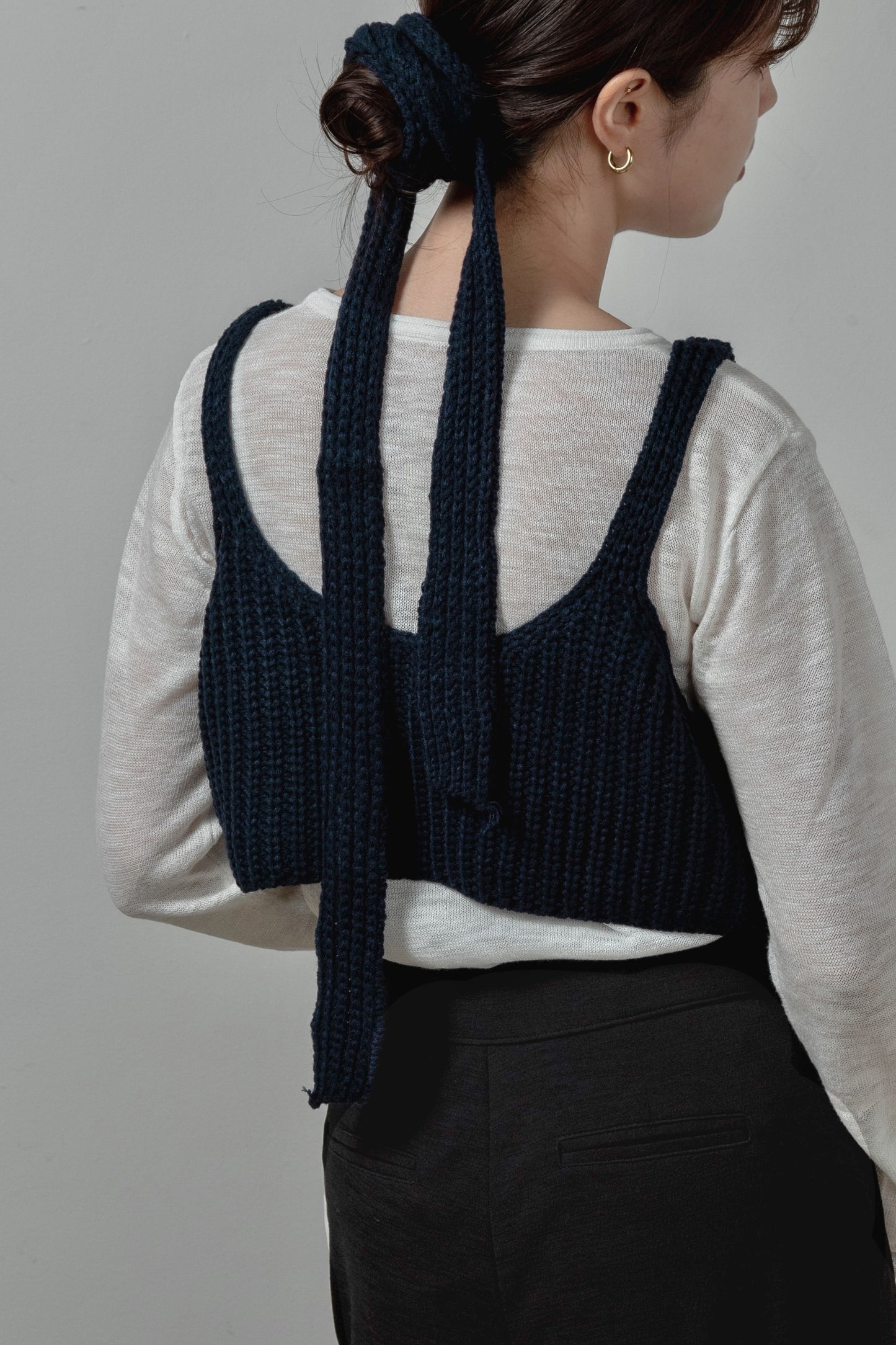 chunky like set knit bustier