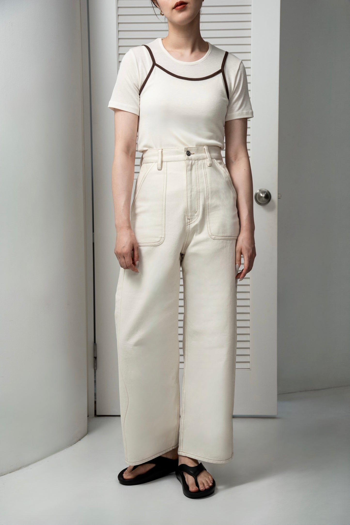 bicolor rafu cami set tops
