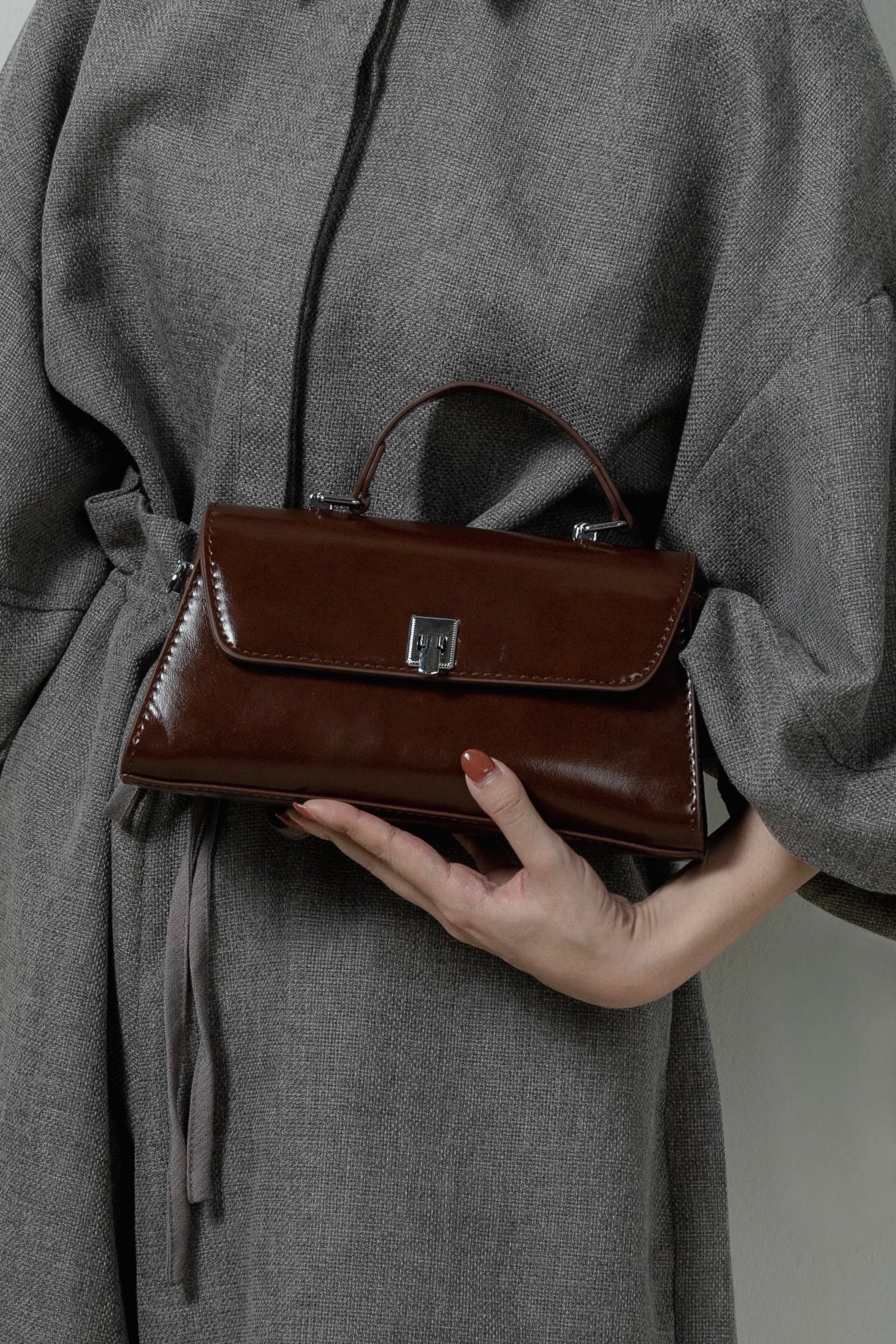 2way square buckle point bag