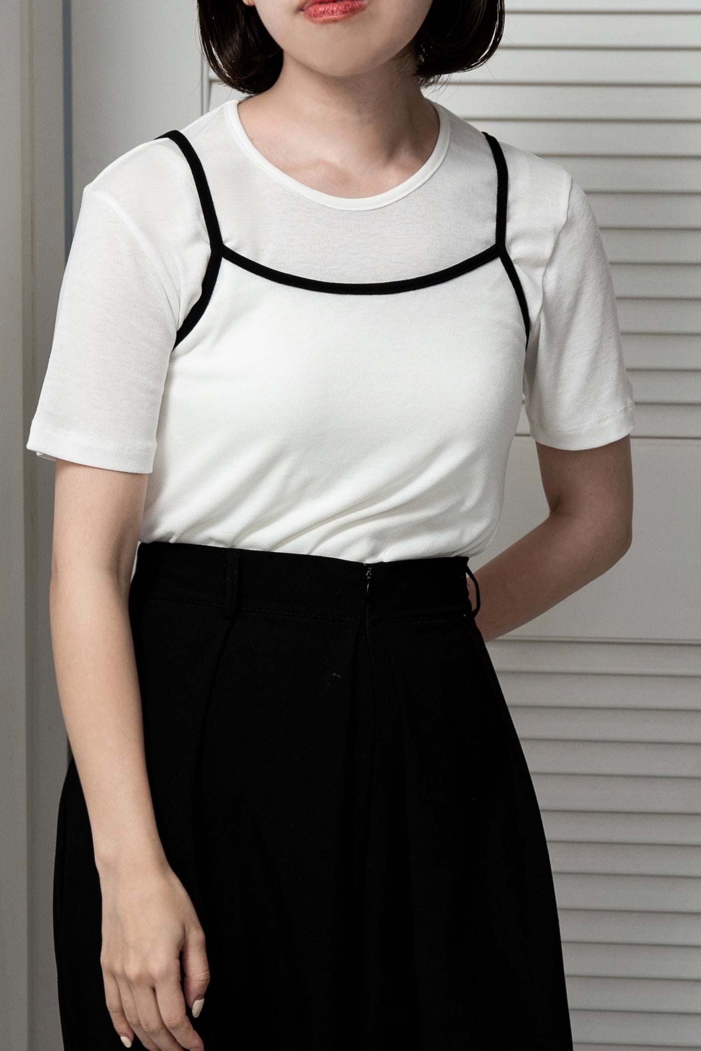 bicolor rafu cami set tops