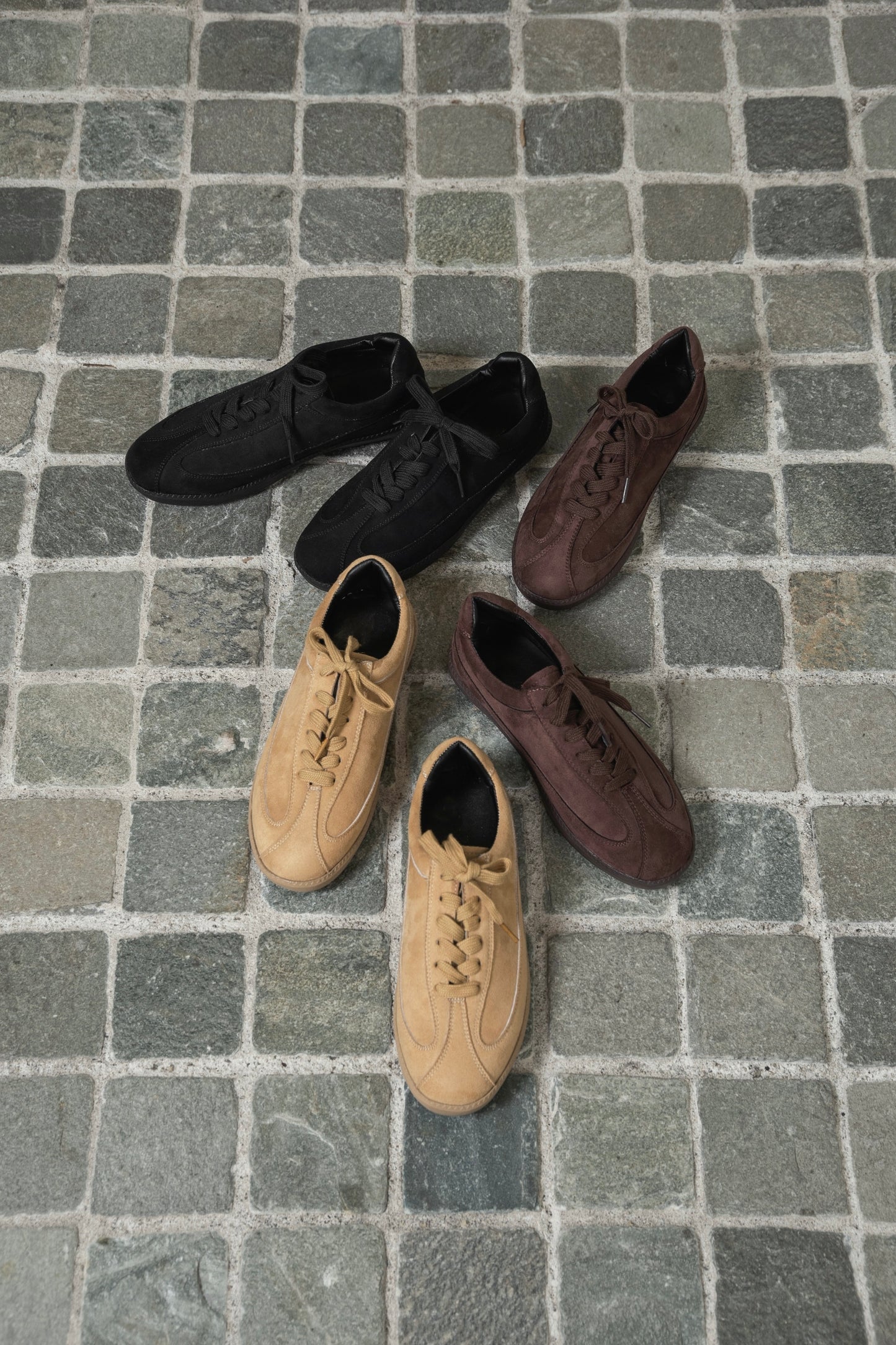 brushed slender sneaker