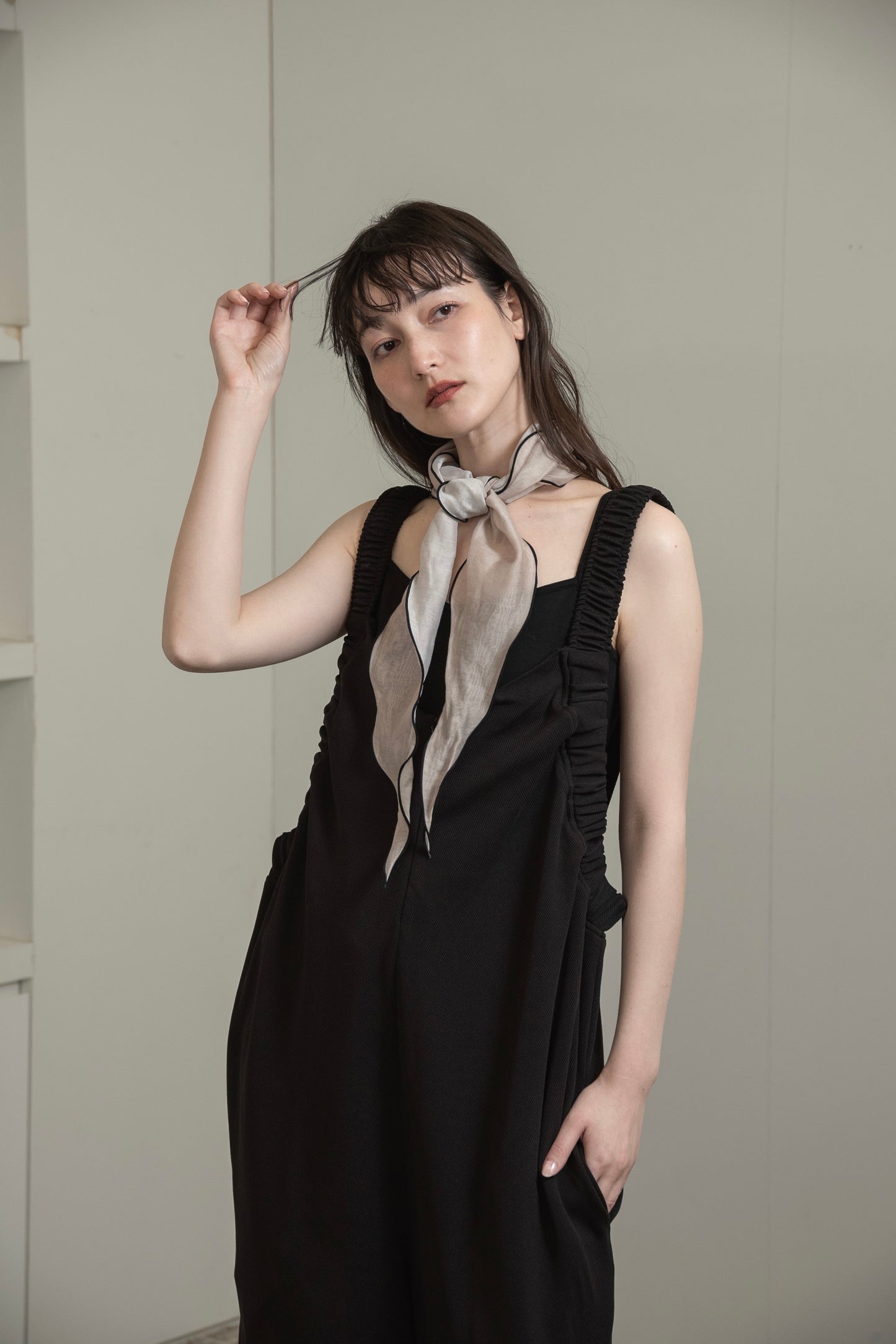 shoulder gather rafu salopette