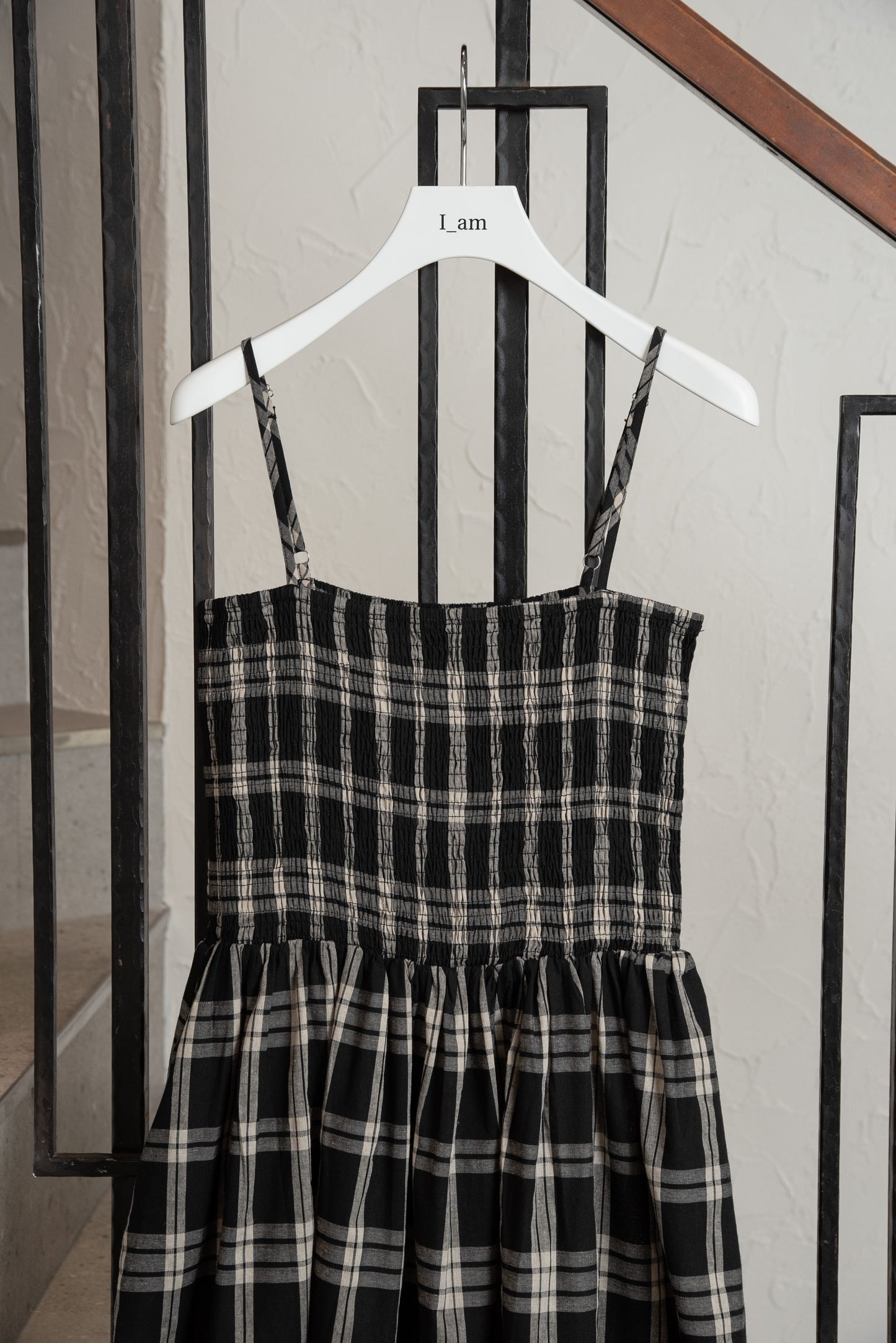 check cami dress