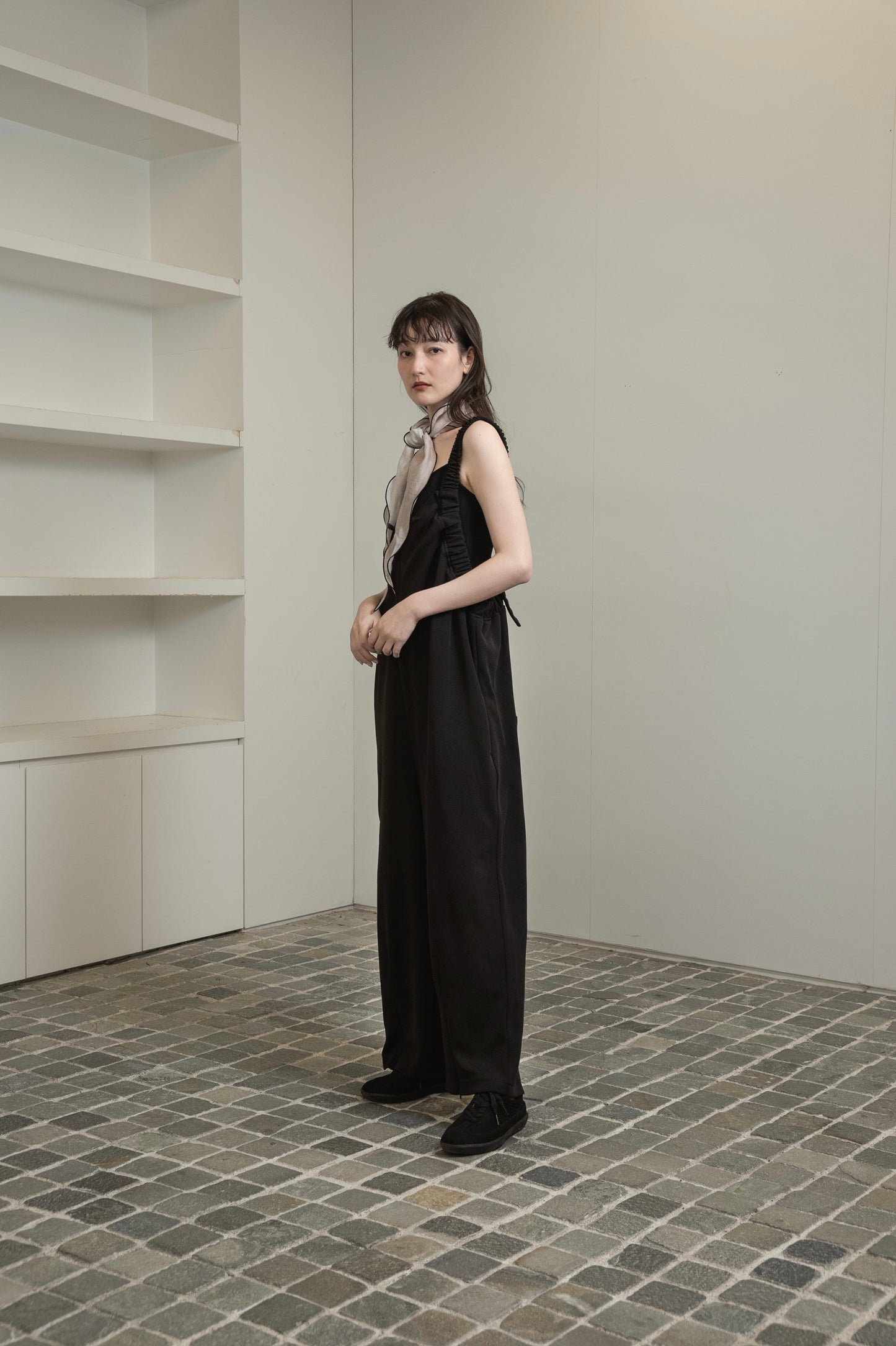 shoulder gather rafu salopette