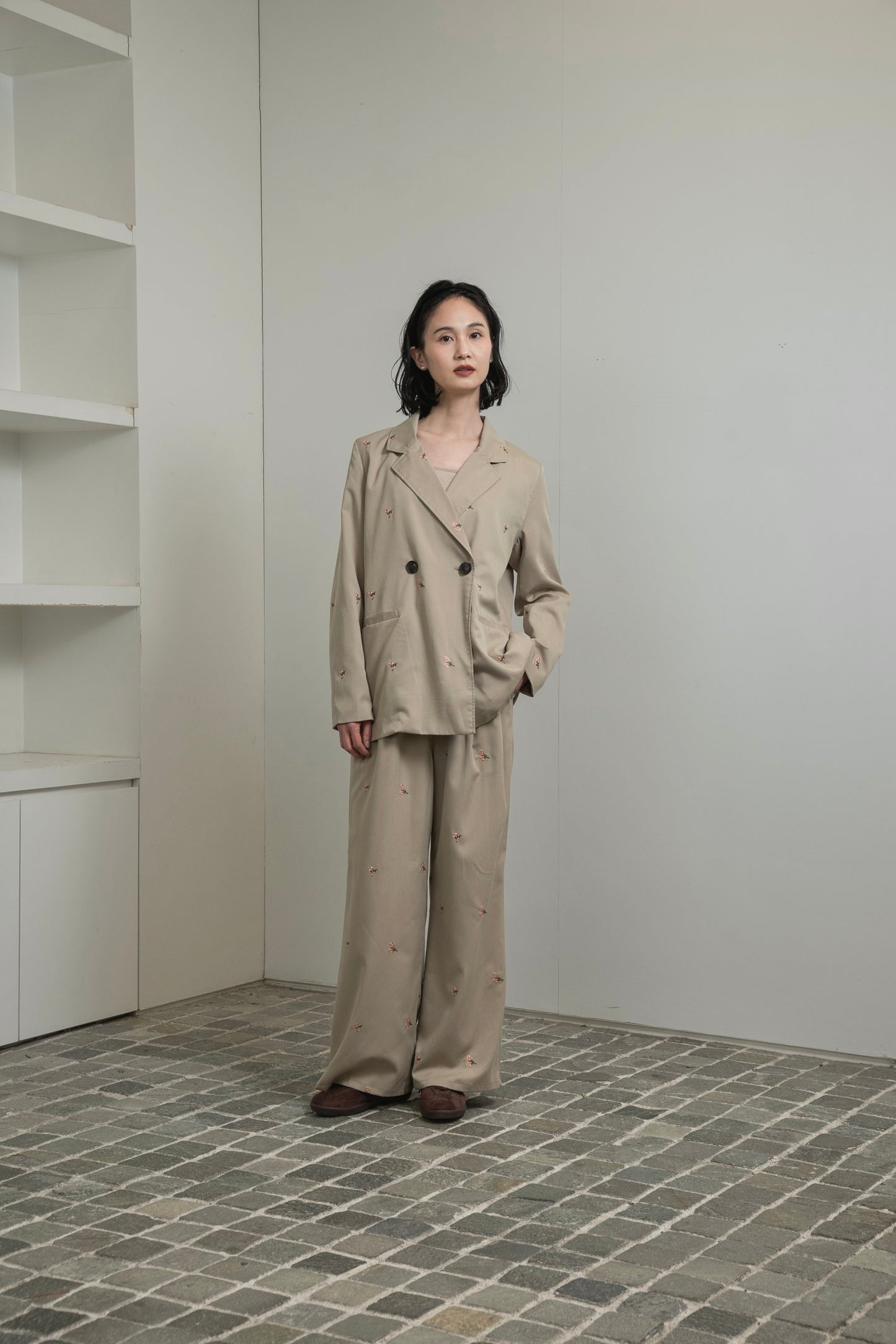 embroidery flower jacket