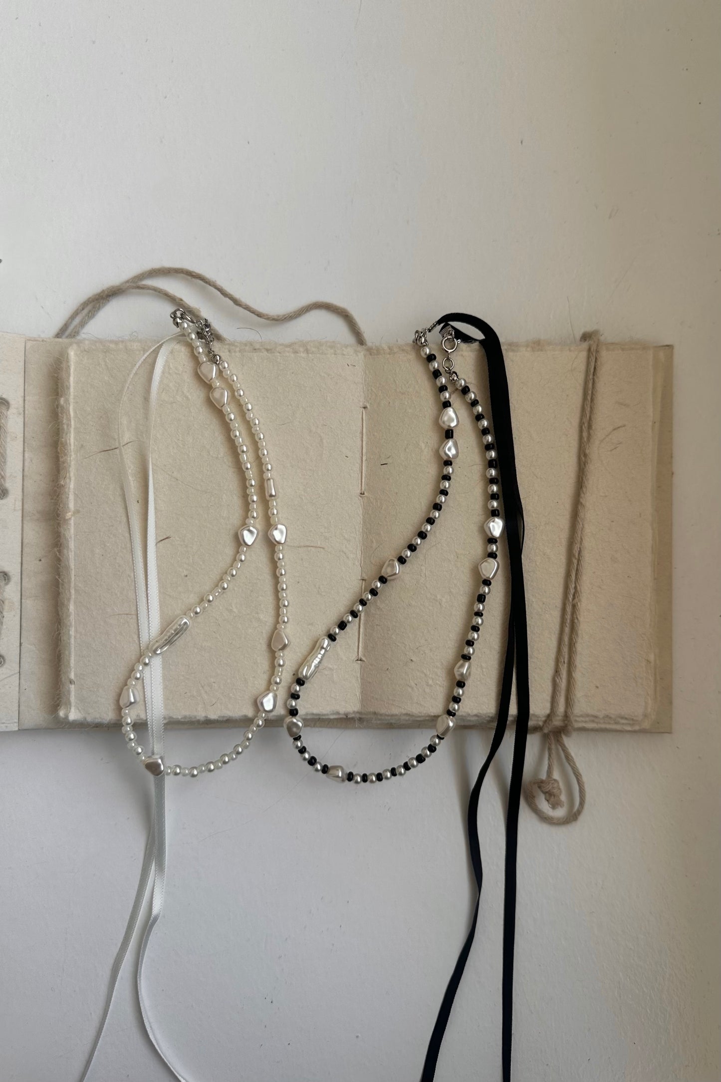 2way pearl like necklace