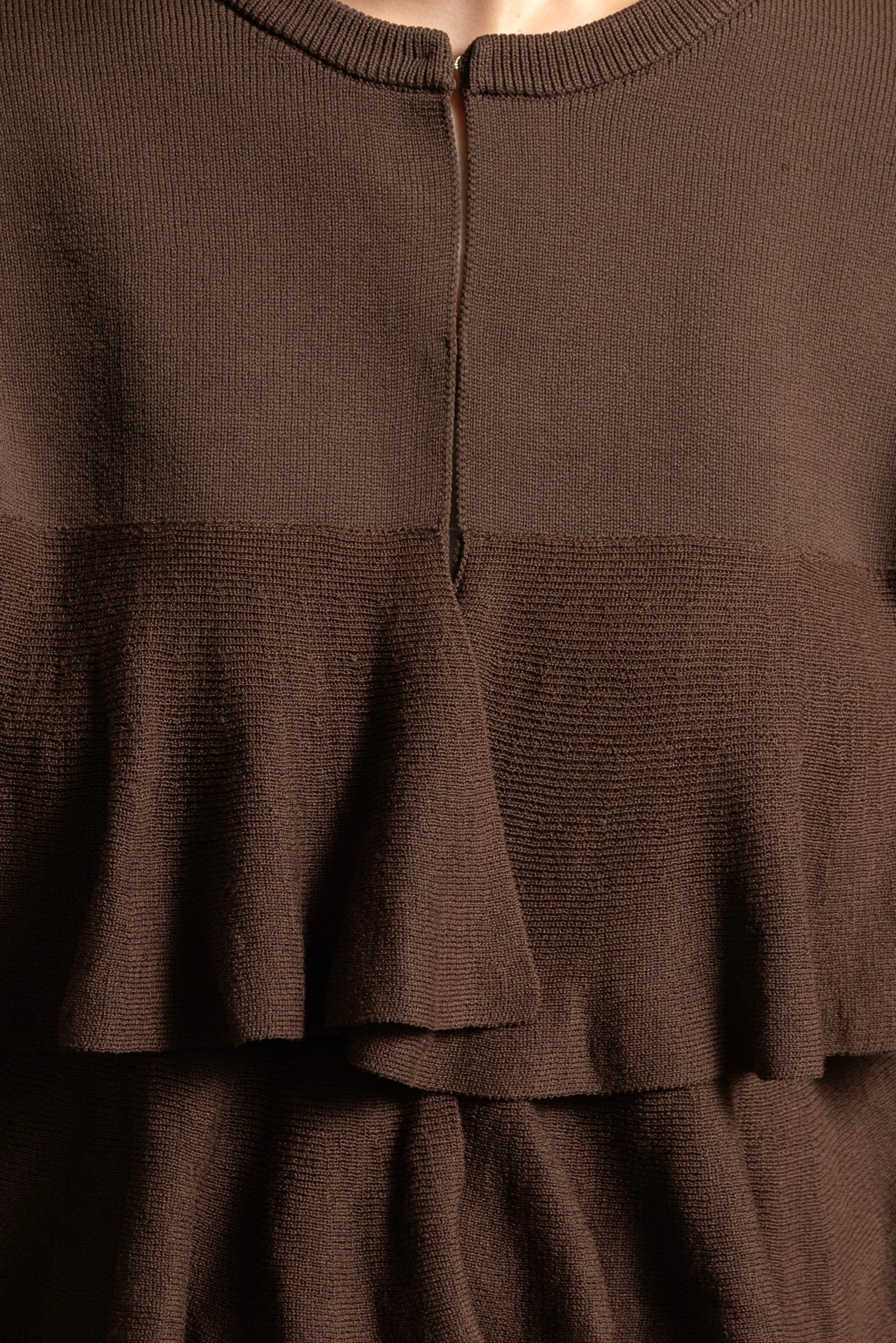 ribbon gather cuffs frill cardigan