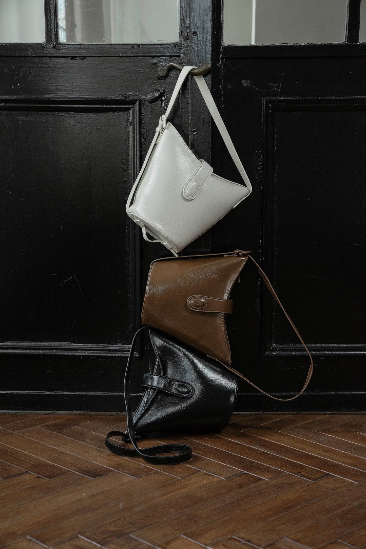 triangle logo one handle bag