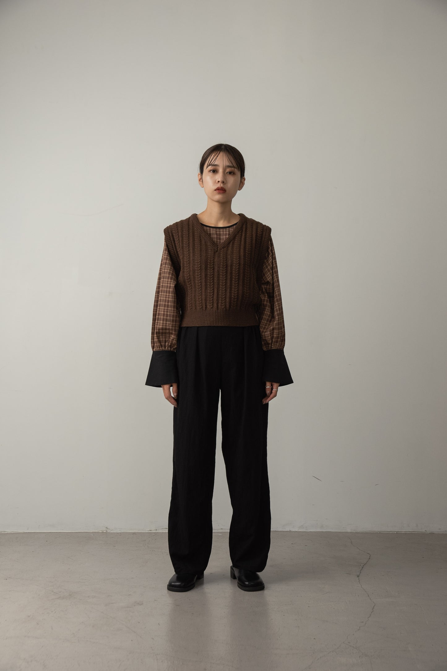 chunky knit vest