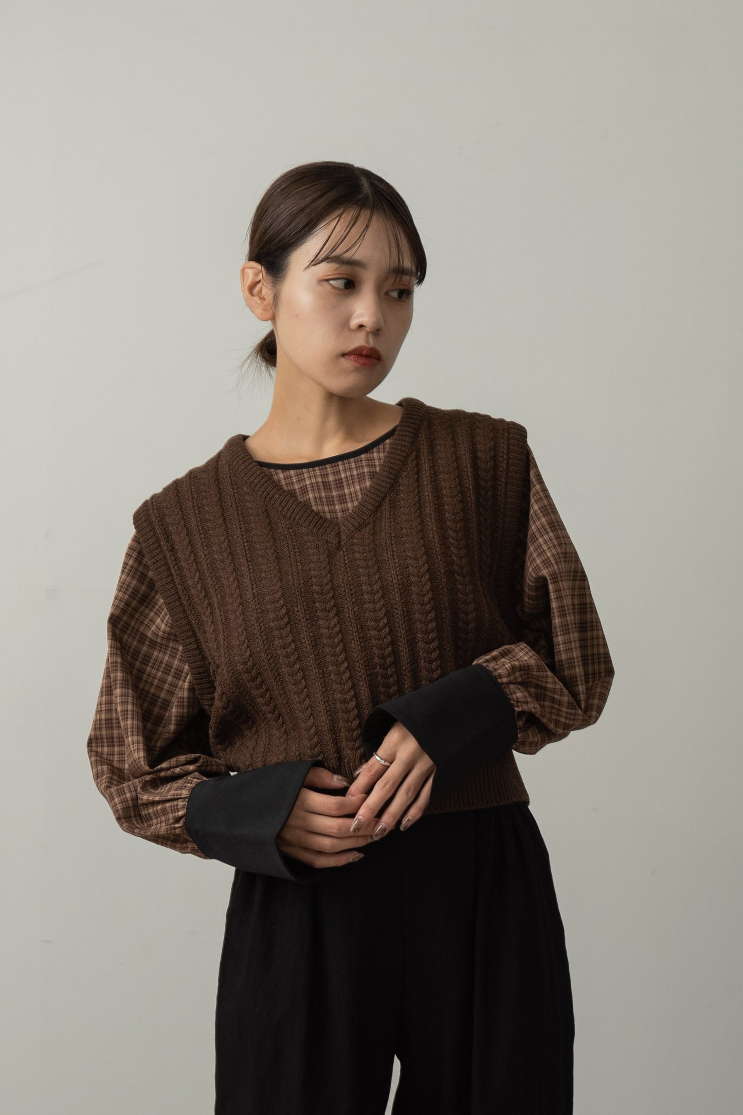 chunky knit vest