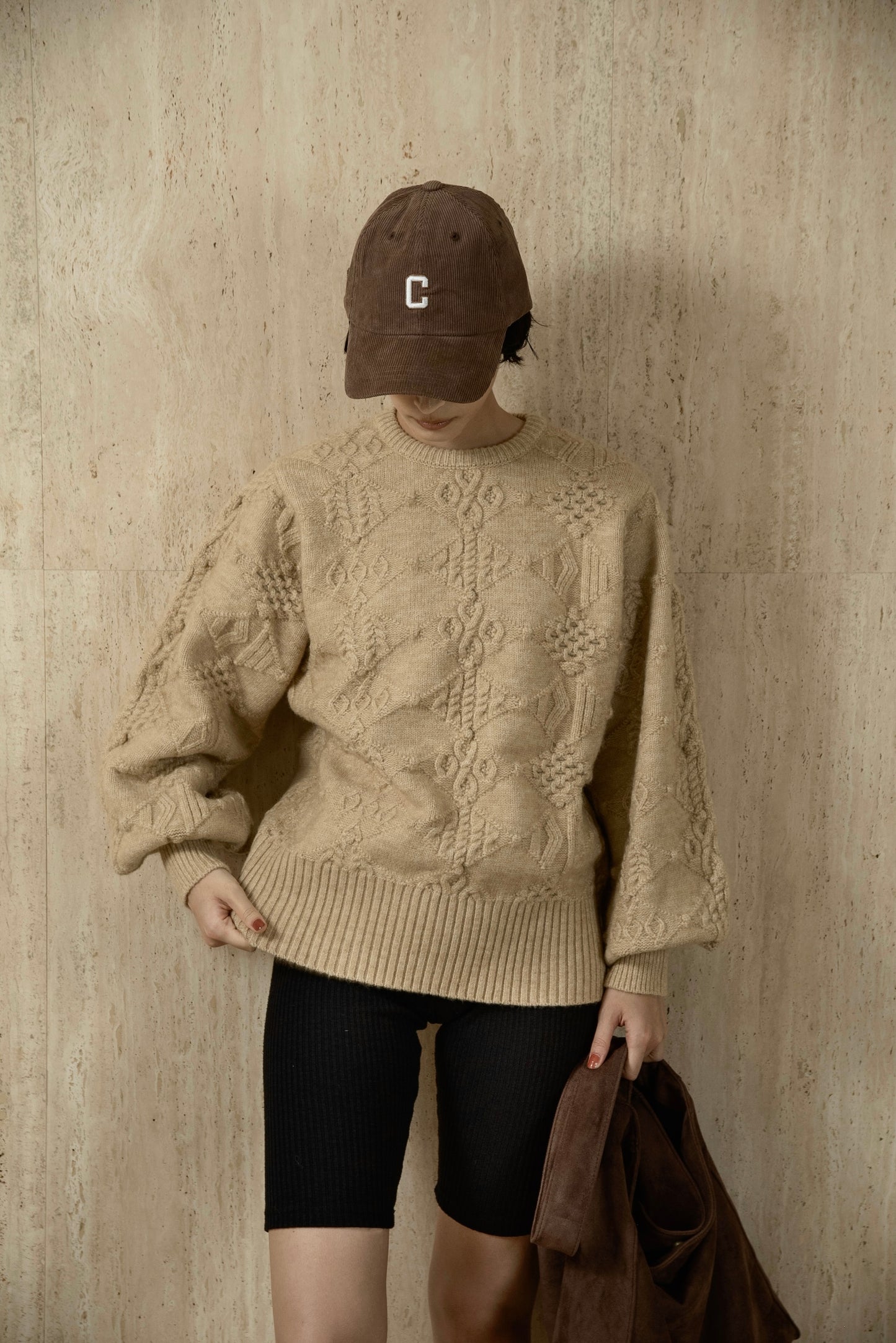 thin line corduroy cap