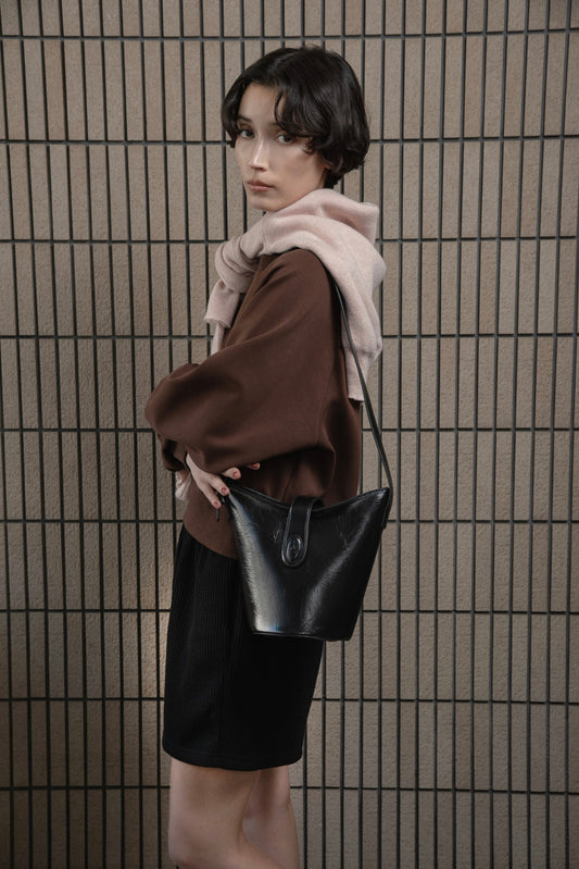 triangle logo one handle bag